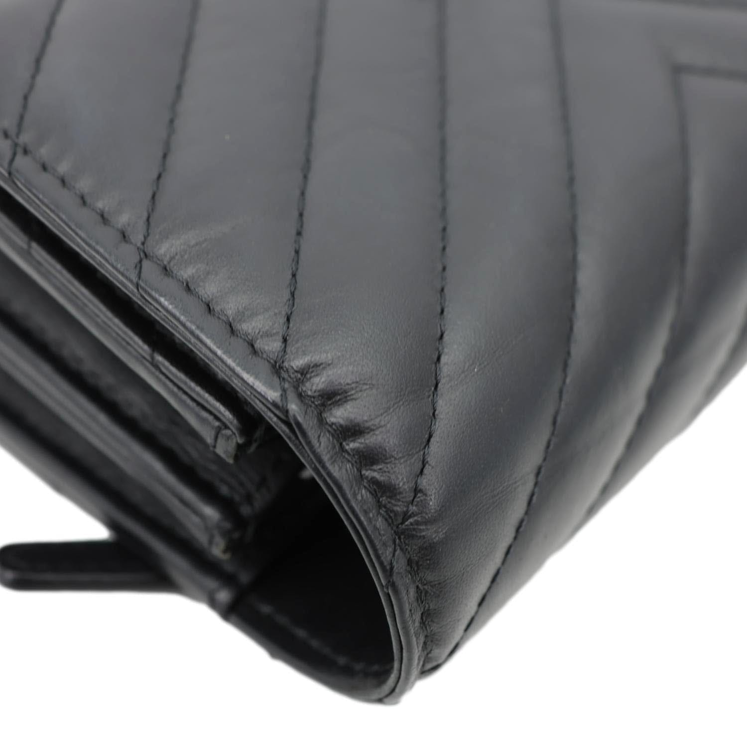 CHANEL Reissue Chevron Leather Wallet On Chain Black