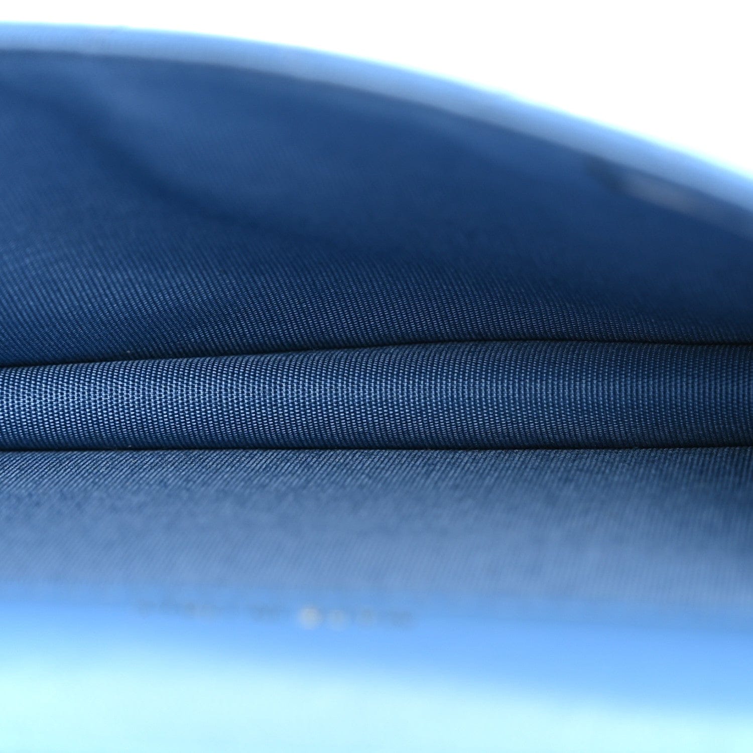 Chanel Shiny Lambskin Ribbon Quilted Flap Belt Bag Blue