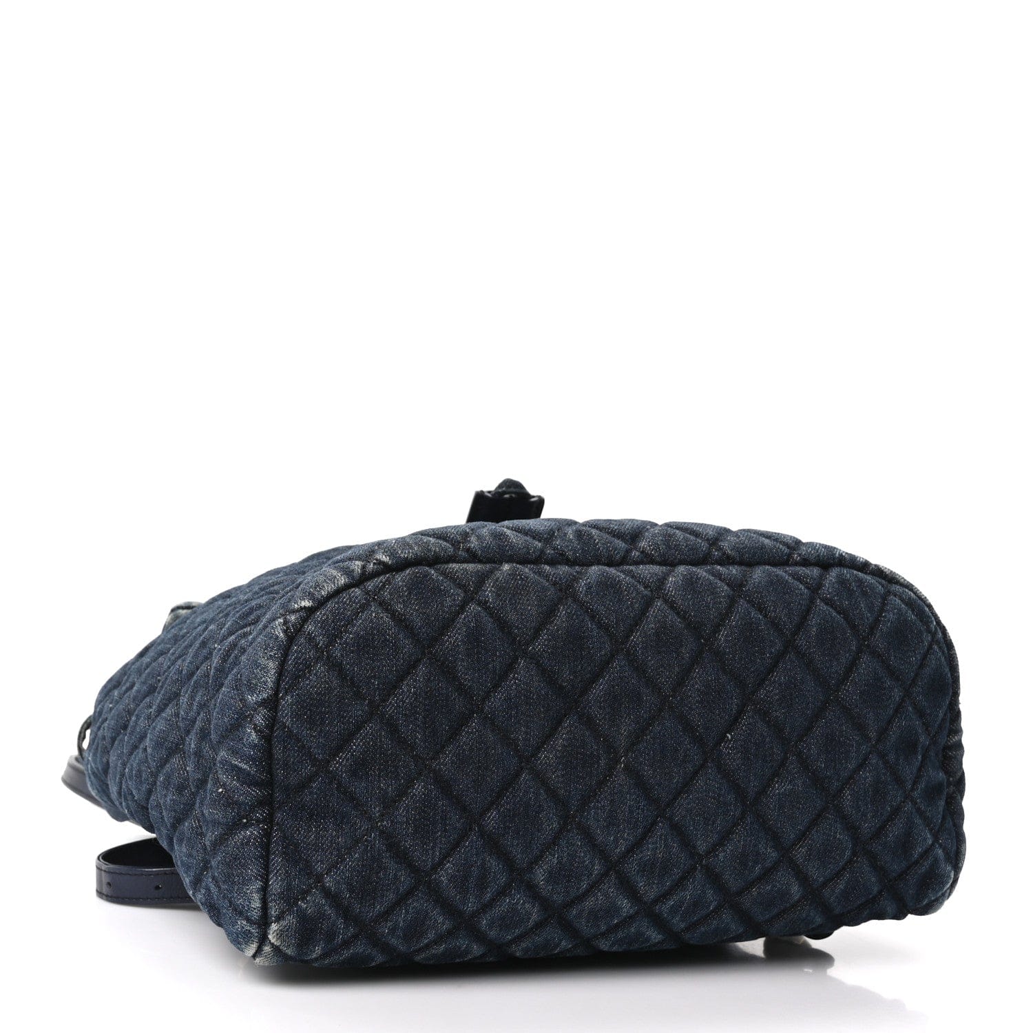 Chanel Washed Denim Quilted Large Urban Spirit Backpack Dark Blue