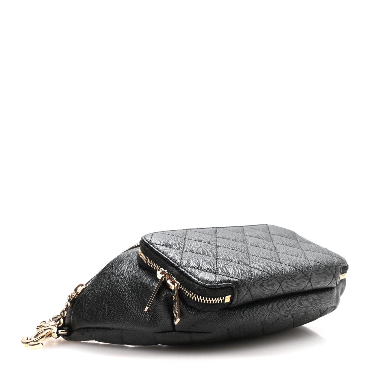 Chanel Caviar Quilted Business Affinity Waist Belt Bag Black