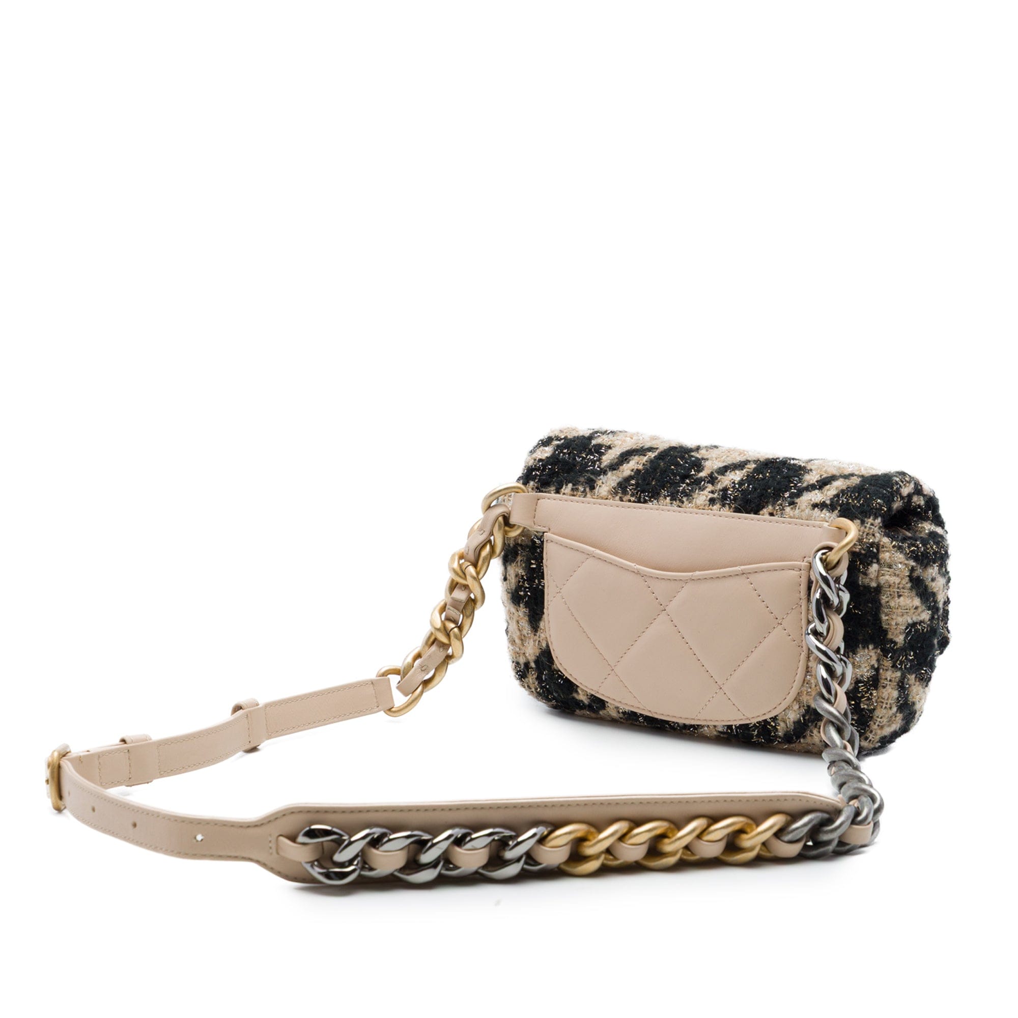 Chanel Houndstooth Tweed 19 Belt Bag