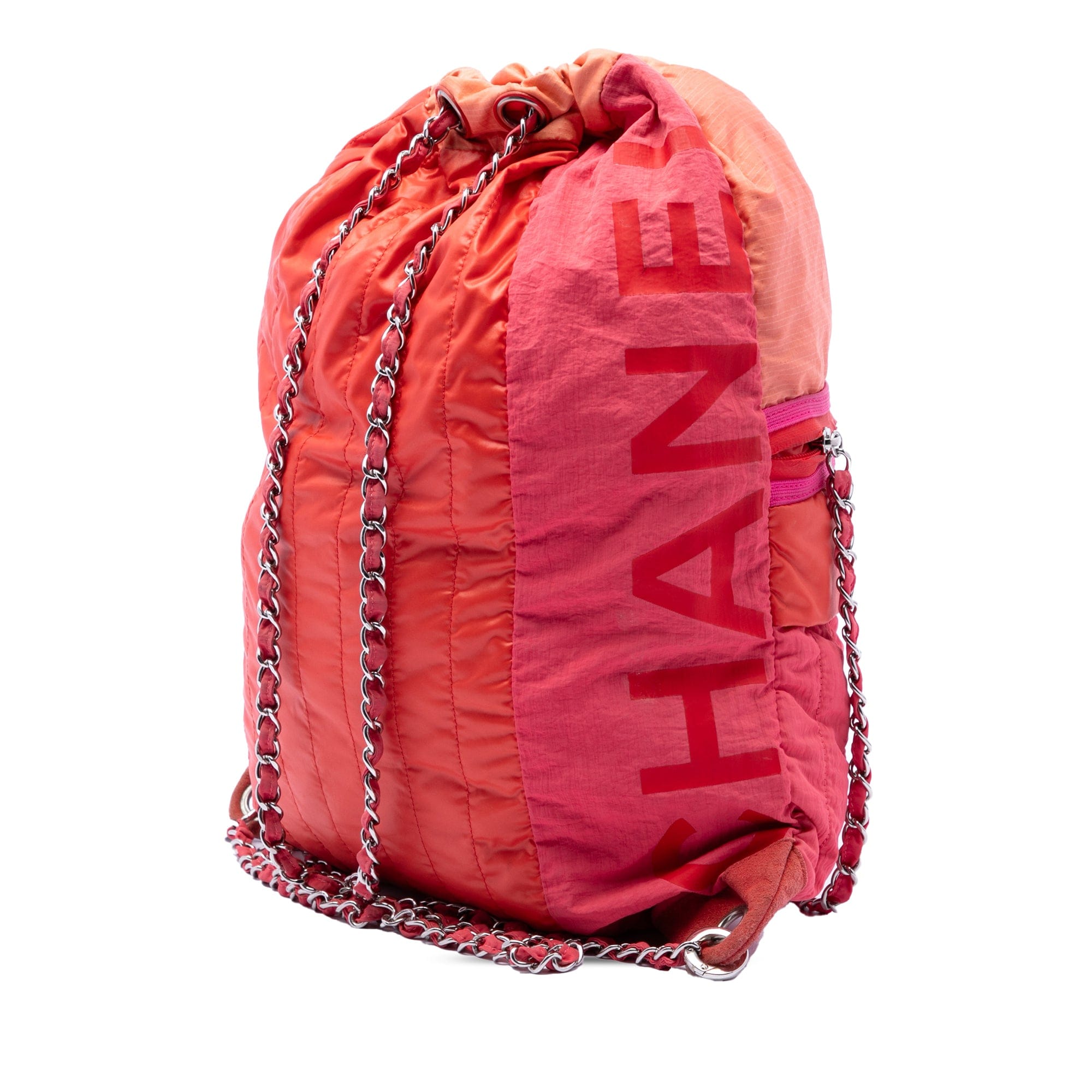 Chanel Large CC Multicolor Vertical Quilted Nylon Coco Neige Convertible Backpack