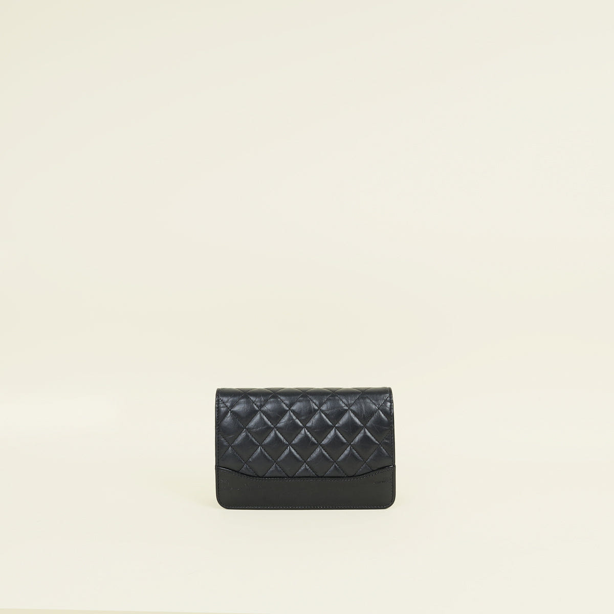 Chanel Black CC Gabrielle Wallet On Chain