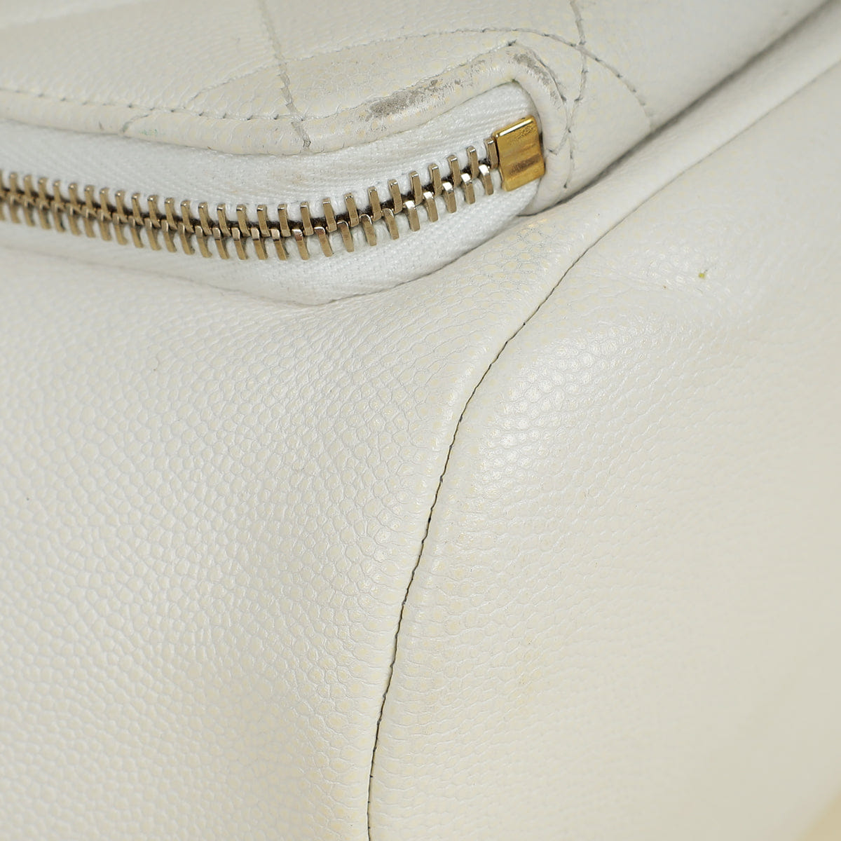 Chanel White CC Business Affinity Backpack Bag