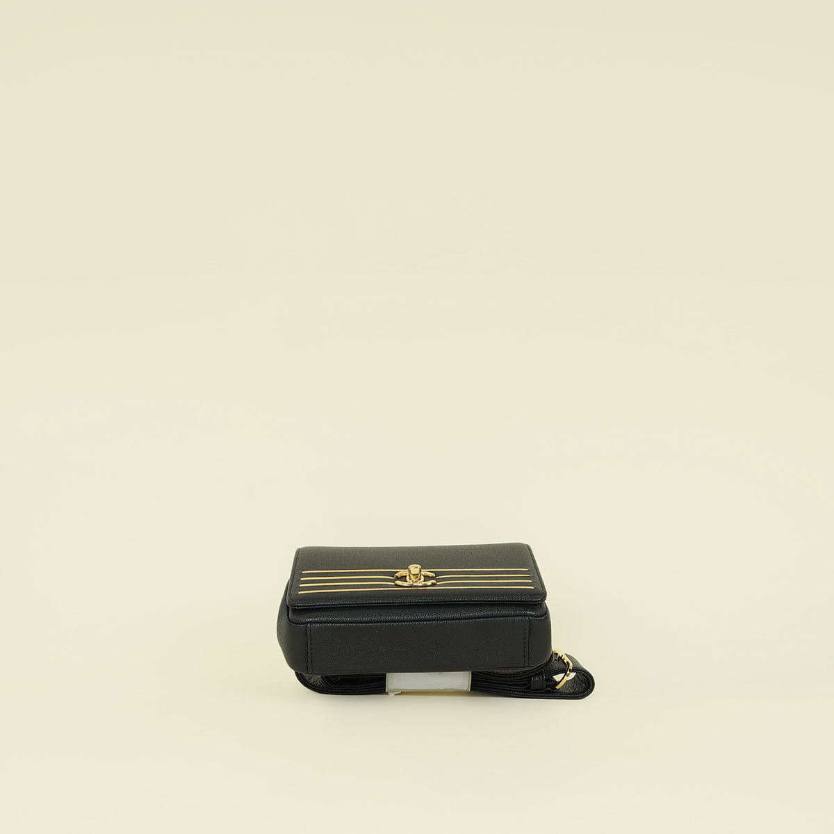 Chanel Black CC Captain Gold Belt Bag