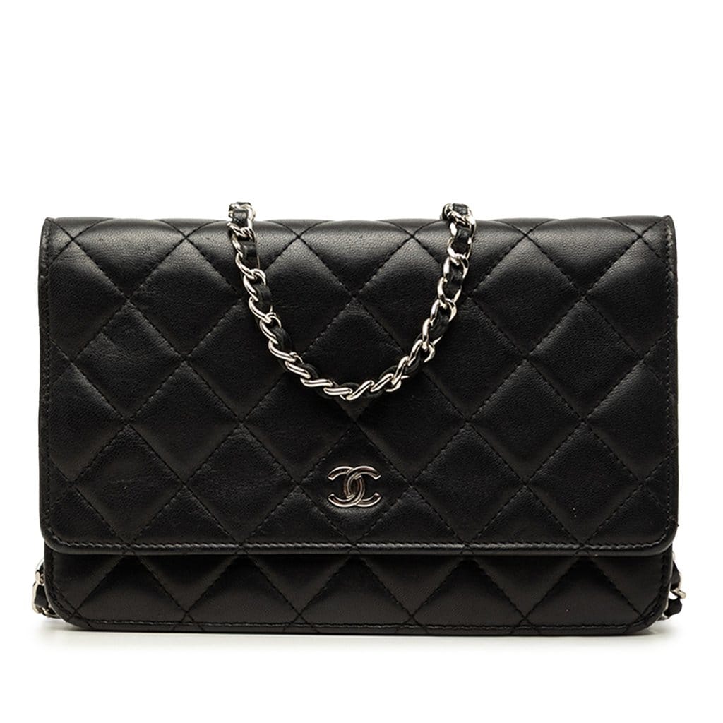 Chanel CC Quilted Lambskin Wallet On Chain