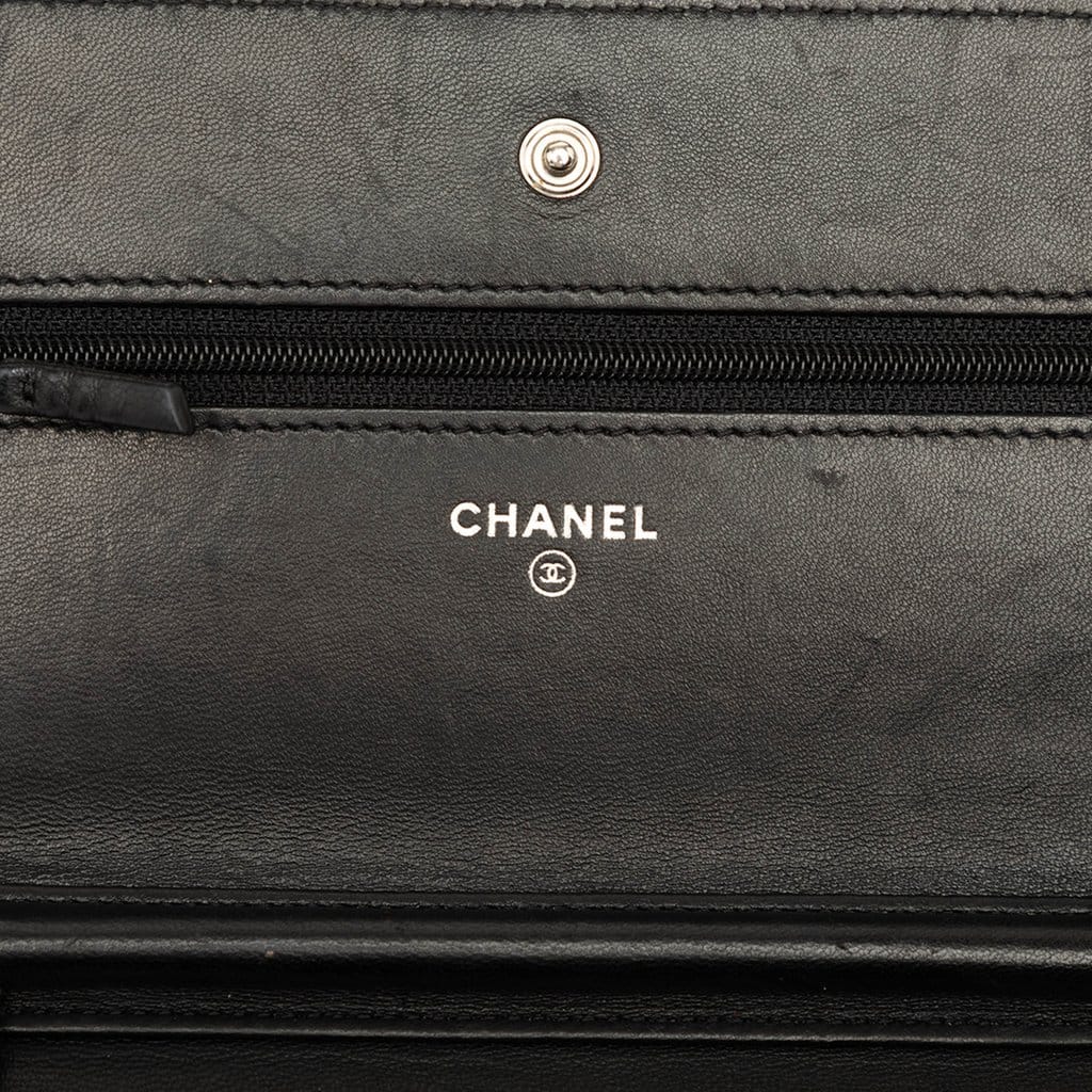 Chanel CC Quilted Lambskin Wallet On Chain