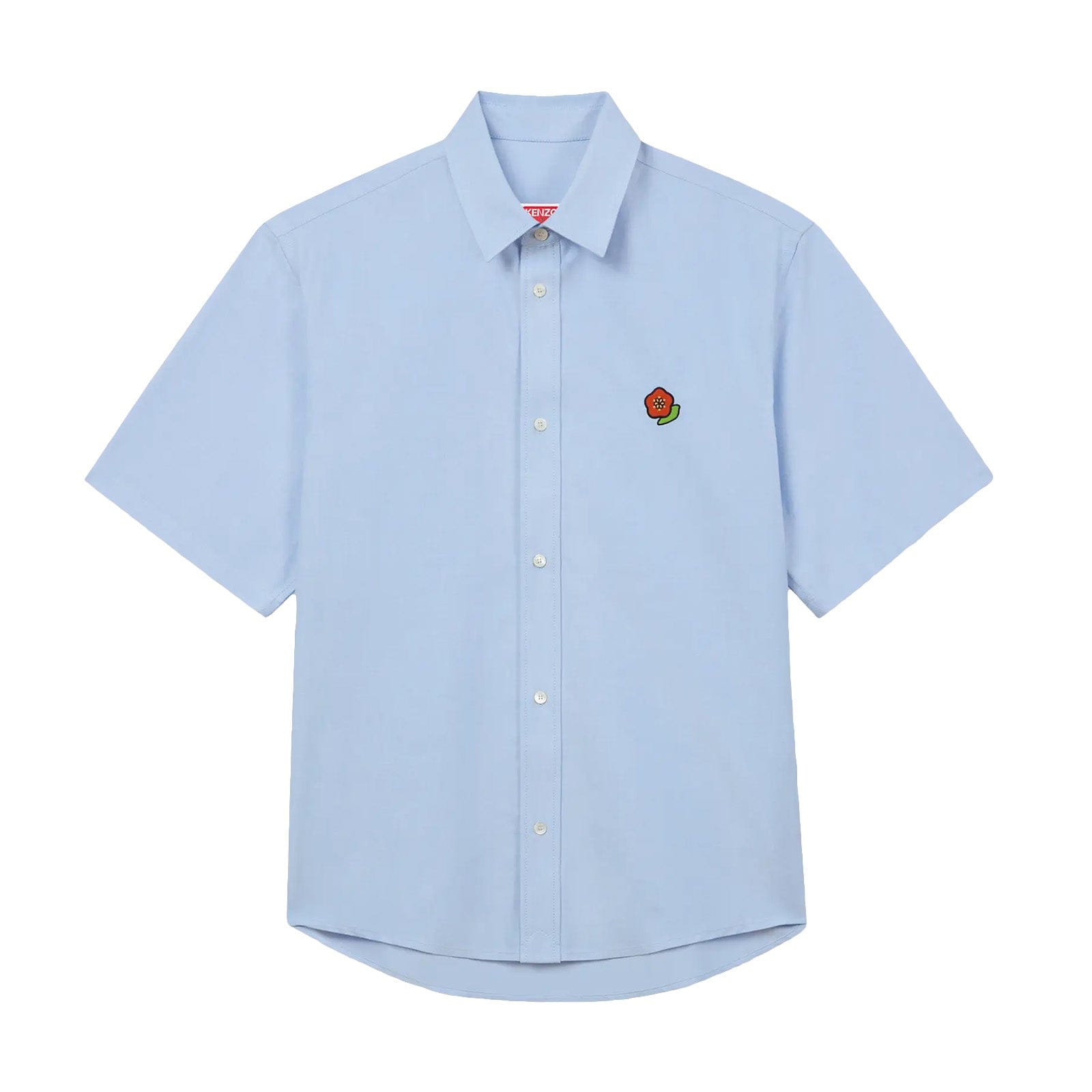 Kenzo Pop Crest Short Sleeve Shirt 'Oxford Blue