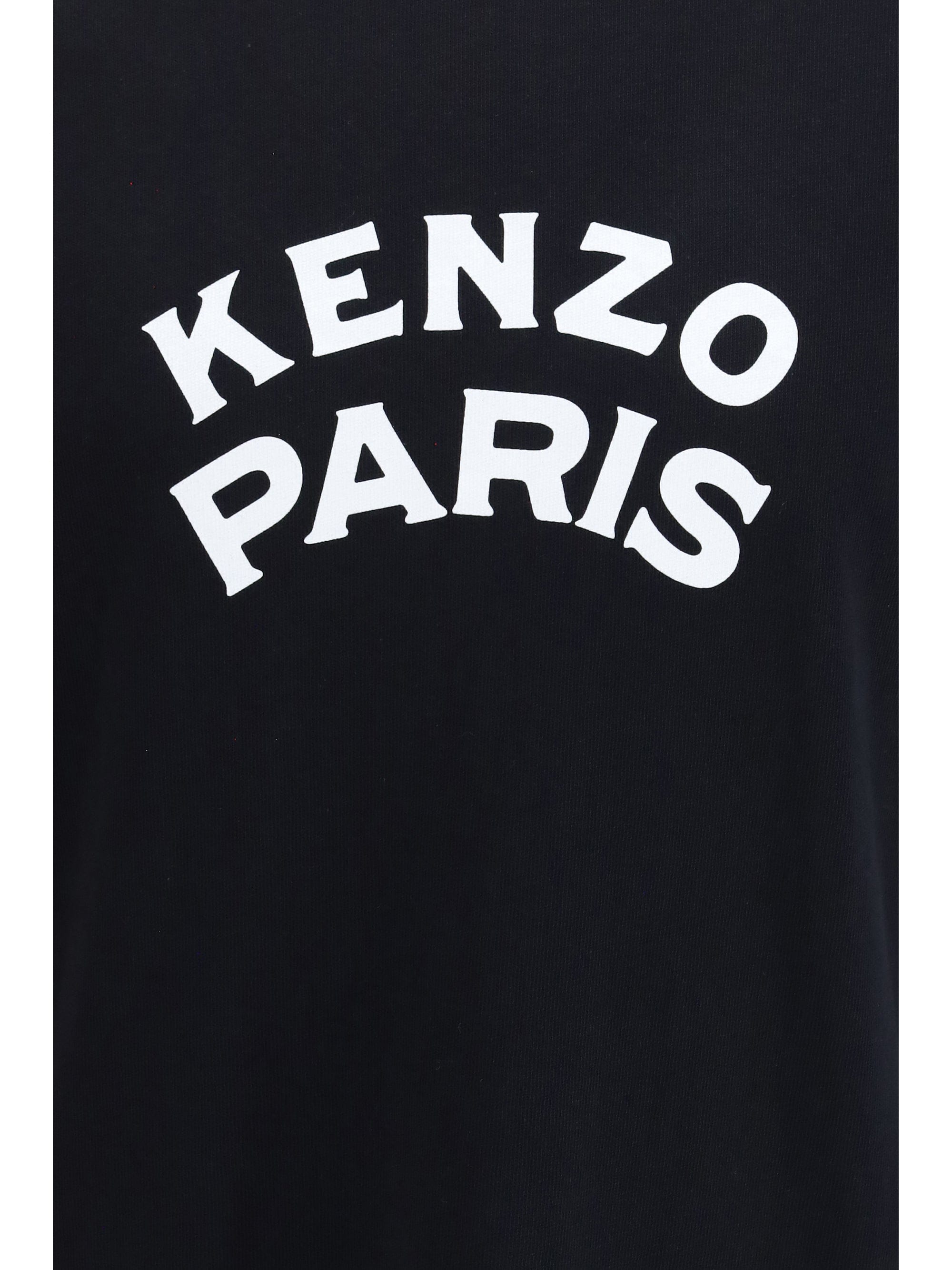 Kenzo Paris Emblem Logo Print T - Shirt — Black