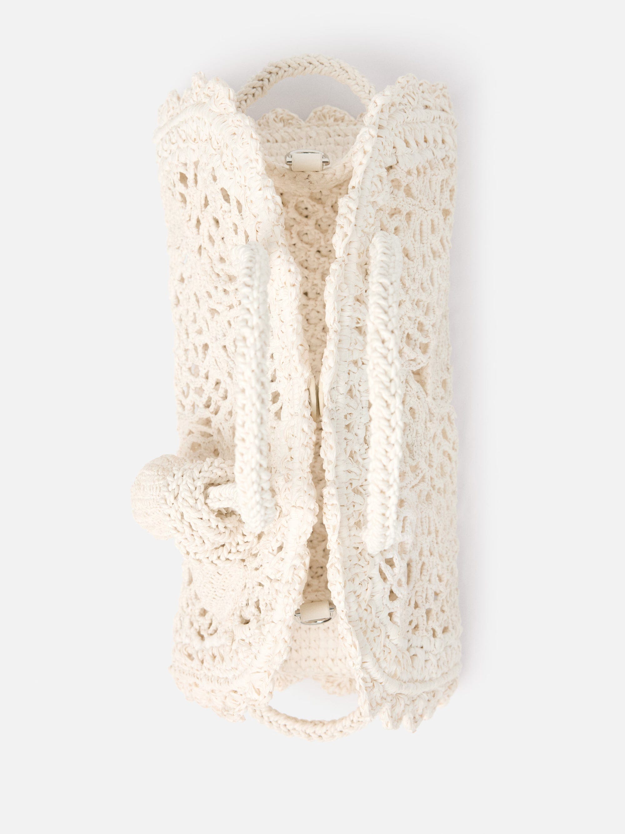 Jacquemus The Small Turismo Crochet Bag - White