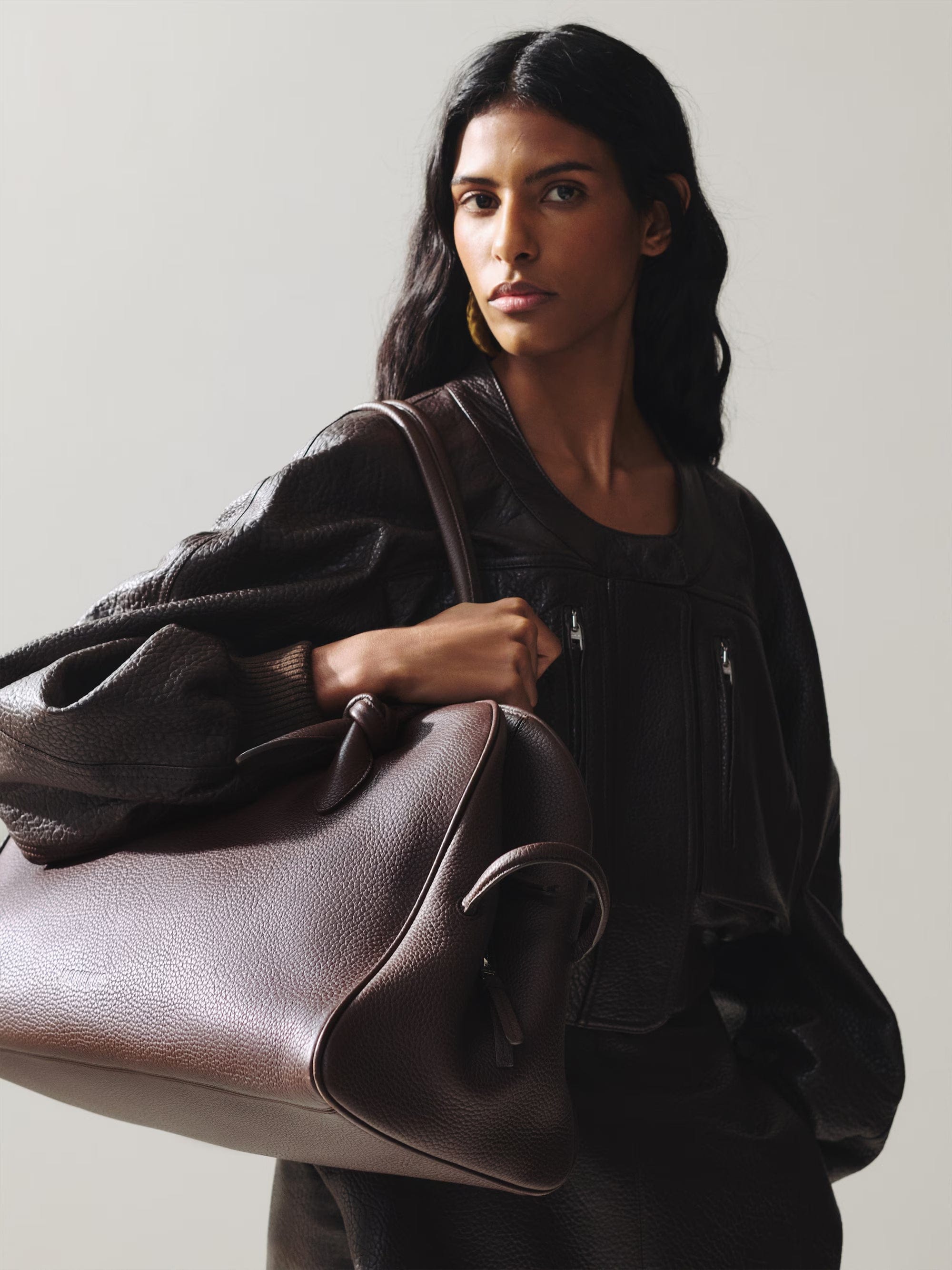 Jacquemus The Large Turismo Bag - Dark Brown
