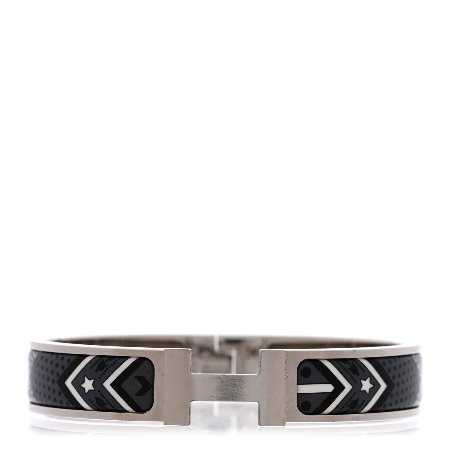 Hermes Enamel Bandana Narrow Clic Clac HH Bracelet T3 Grand Classique