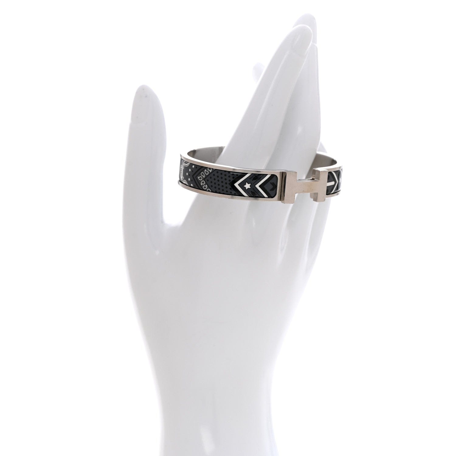 Hermes Enamel Bandana Narrow Clic Clac HH Bracelet T3 Grand Classique