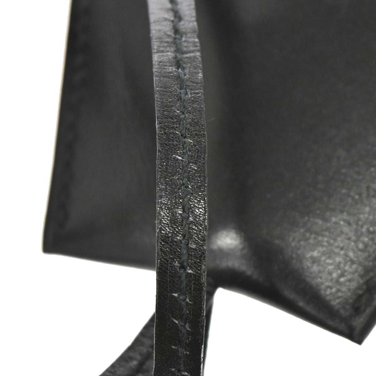 Hermes by Margiela Black Box Calf Clochette Necklace Pendant