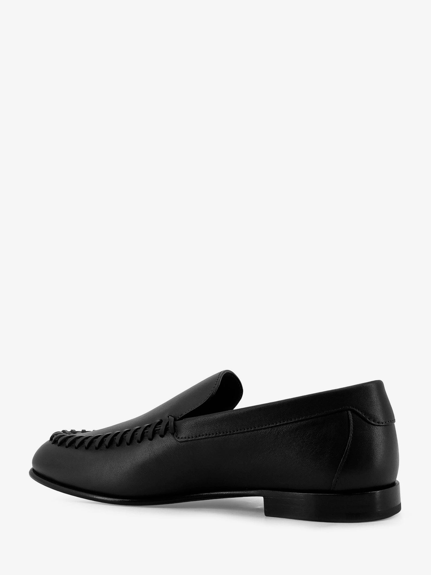 Fendi Leather loafers with metal FF logo