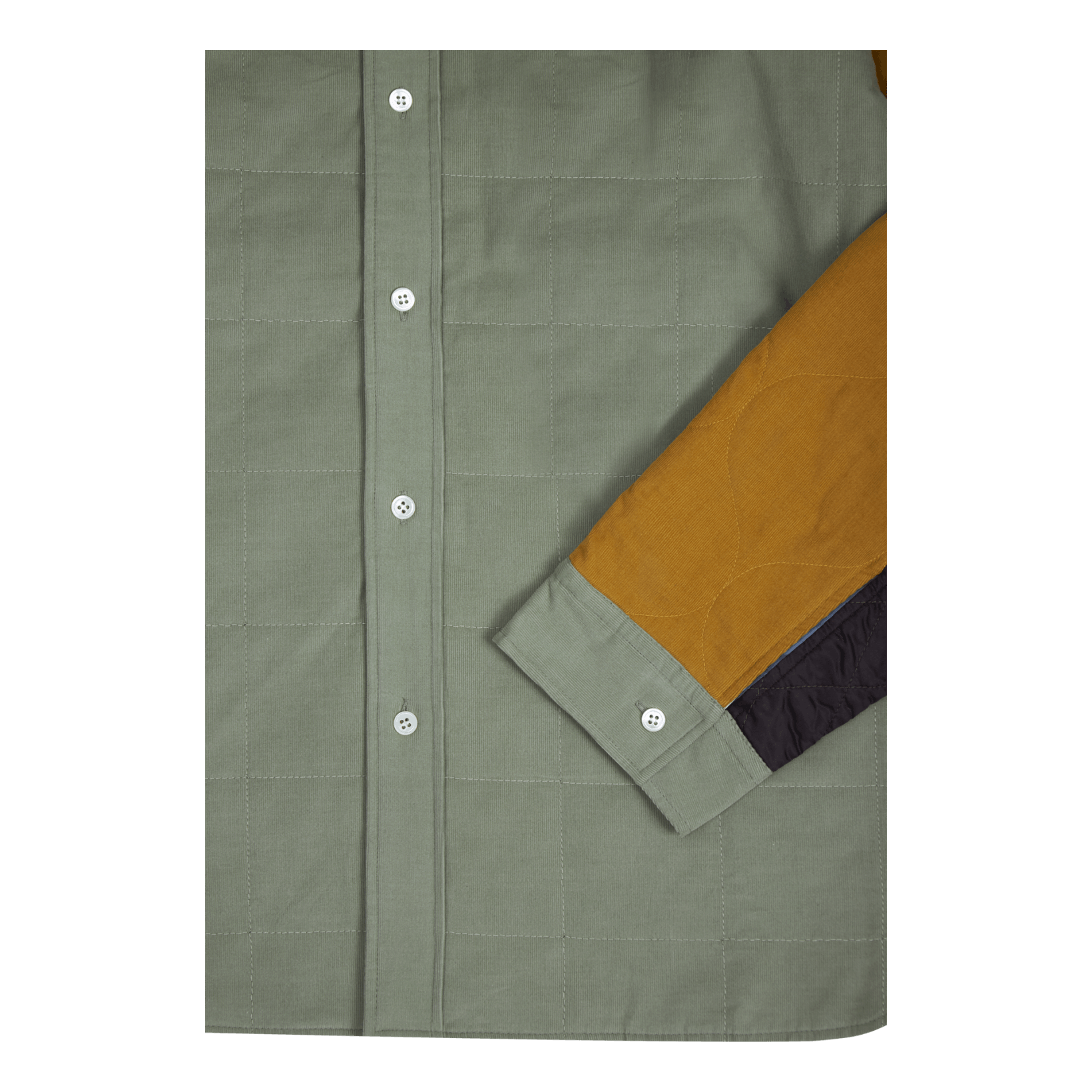 Kenzo Reversible Quilted Shirt Lime Tea