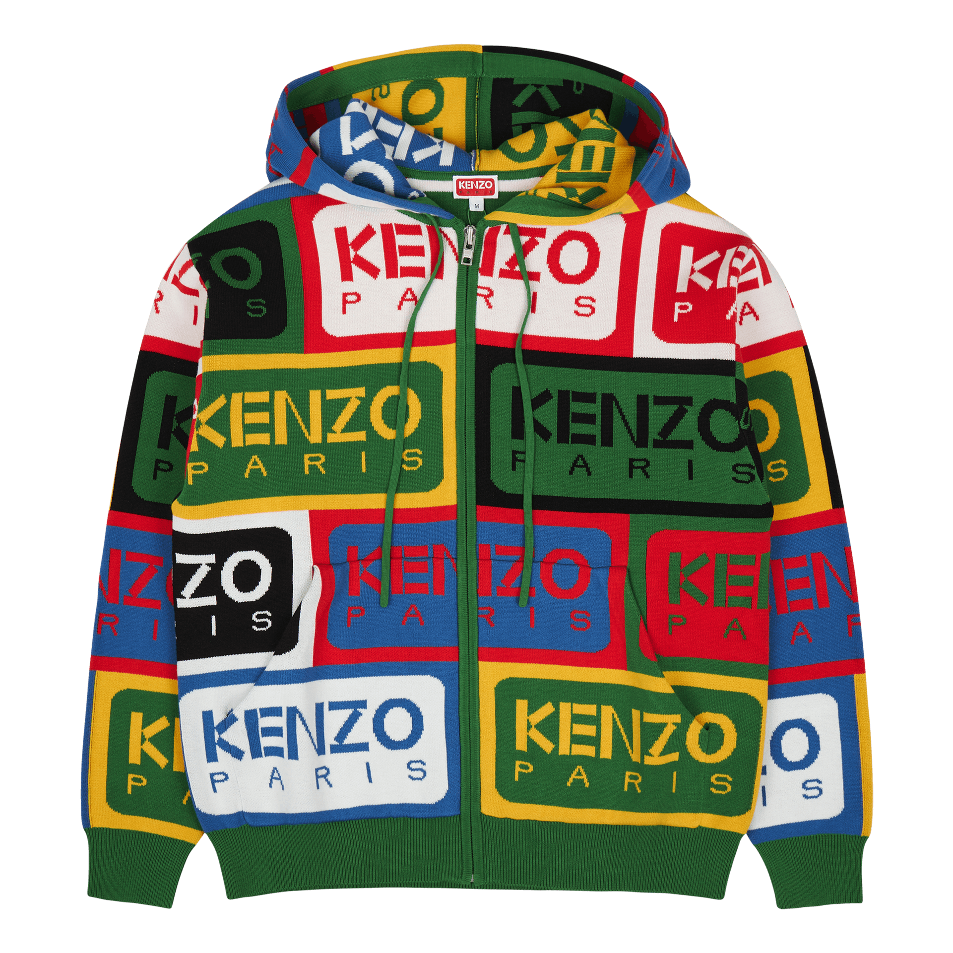 Kenzo Zip Up Cardigan Kenzo Label Multicolor