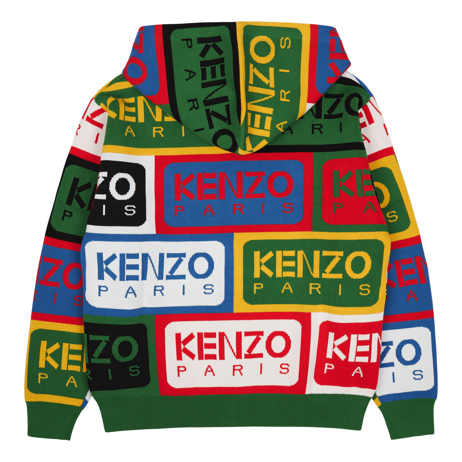 Kenzo Zip Up Cardigan Kenzo Label Multicolor