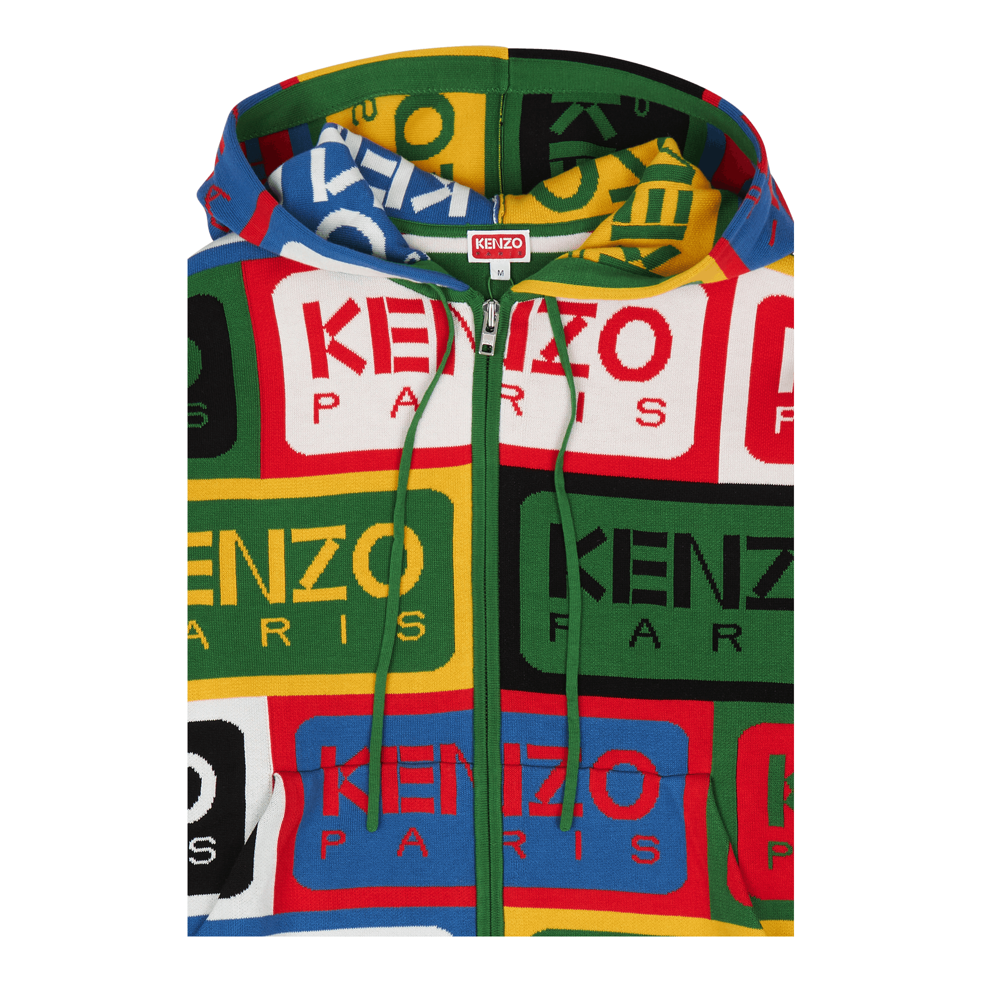 Kenzo Zip Up Cardigan Kenzo Label Multicolor