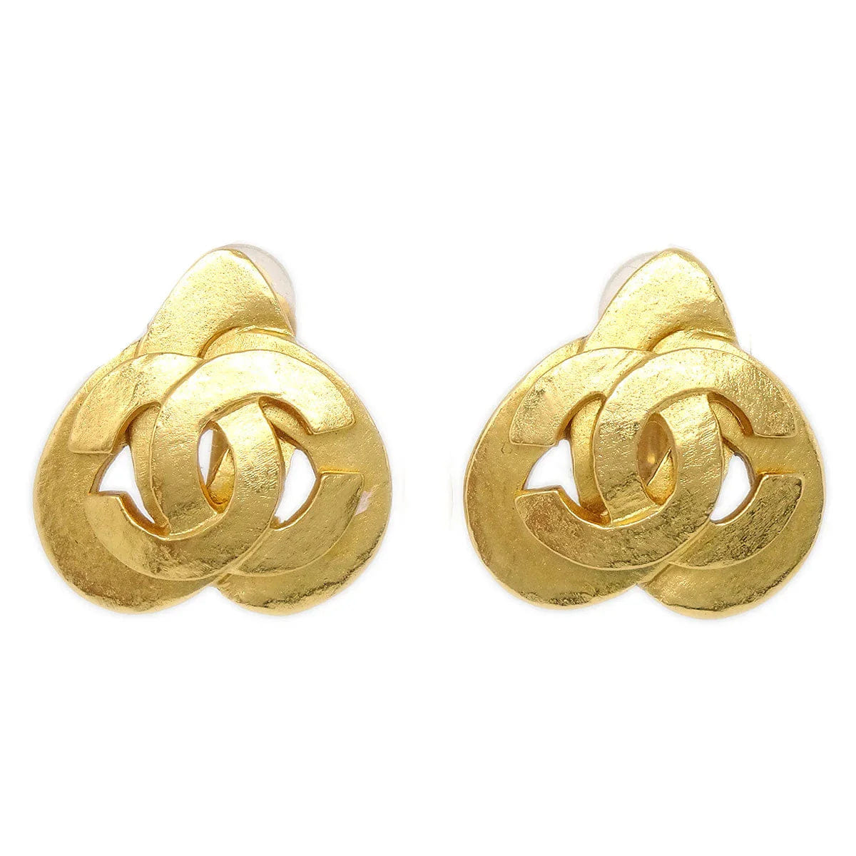 Chanel 1997 Heart Earrings Gold Clip - On 97P