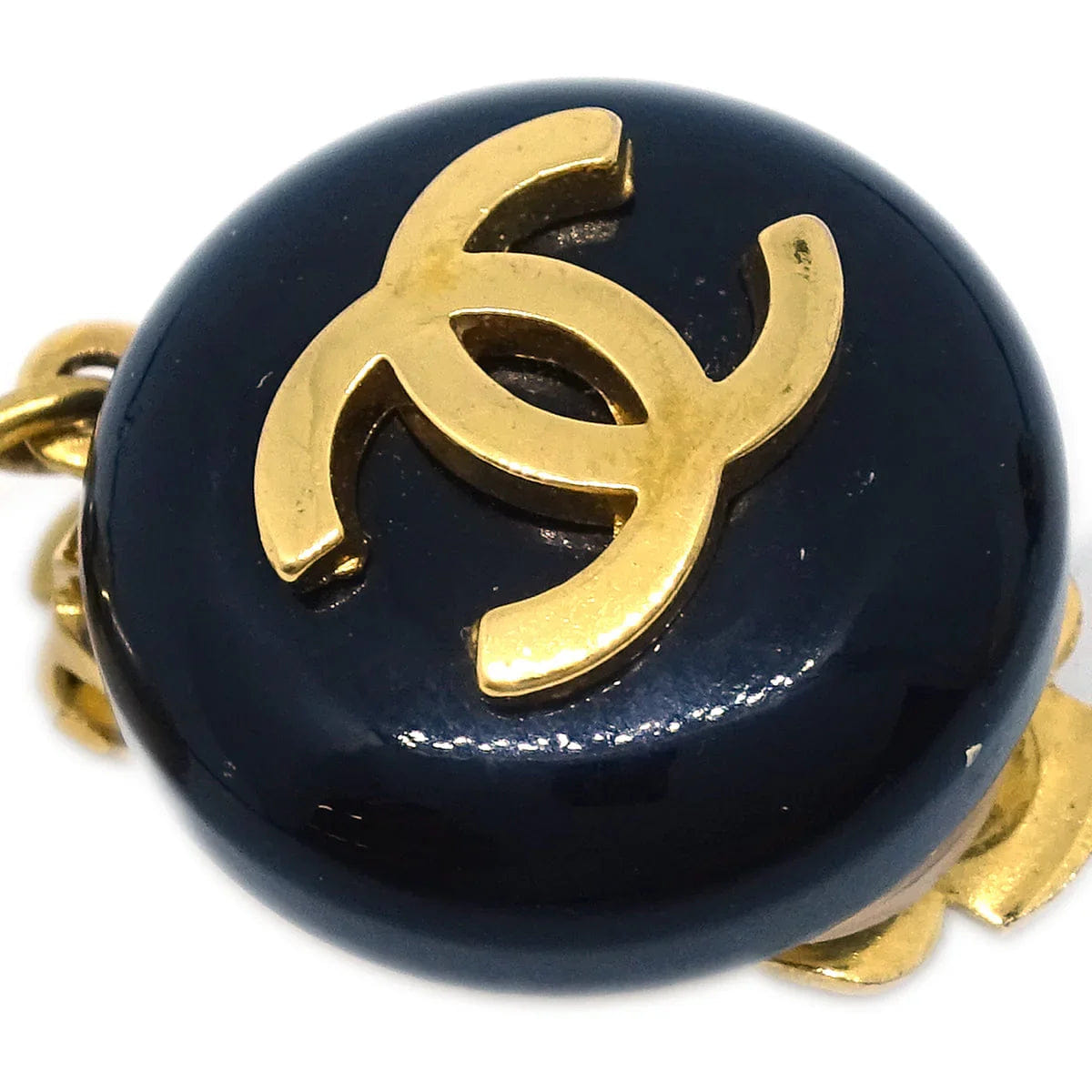 Chanel Artificial Pearl Dangle Earrings Clip - On 93A