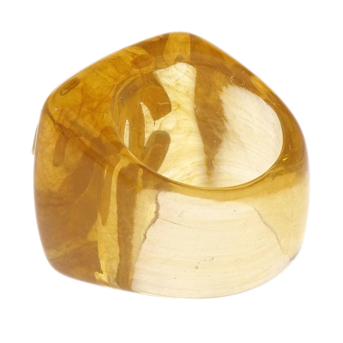 Chanel Ring Clear Acrylic #53