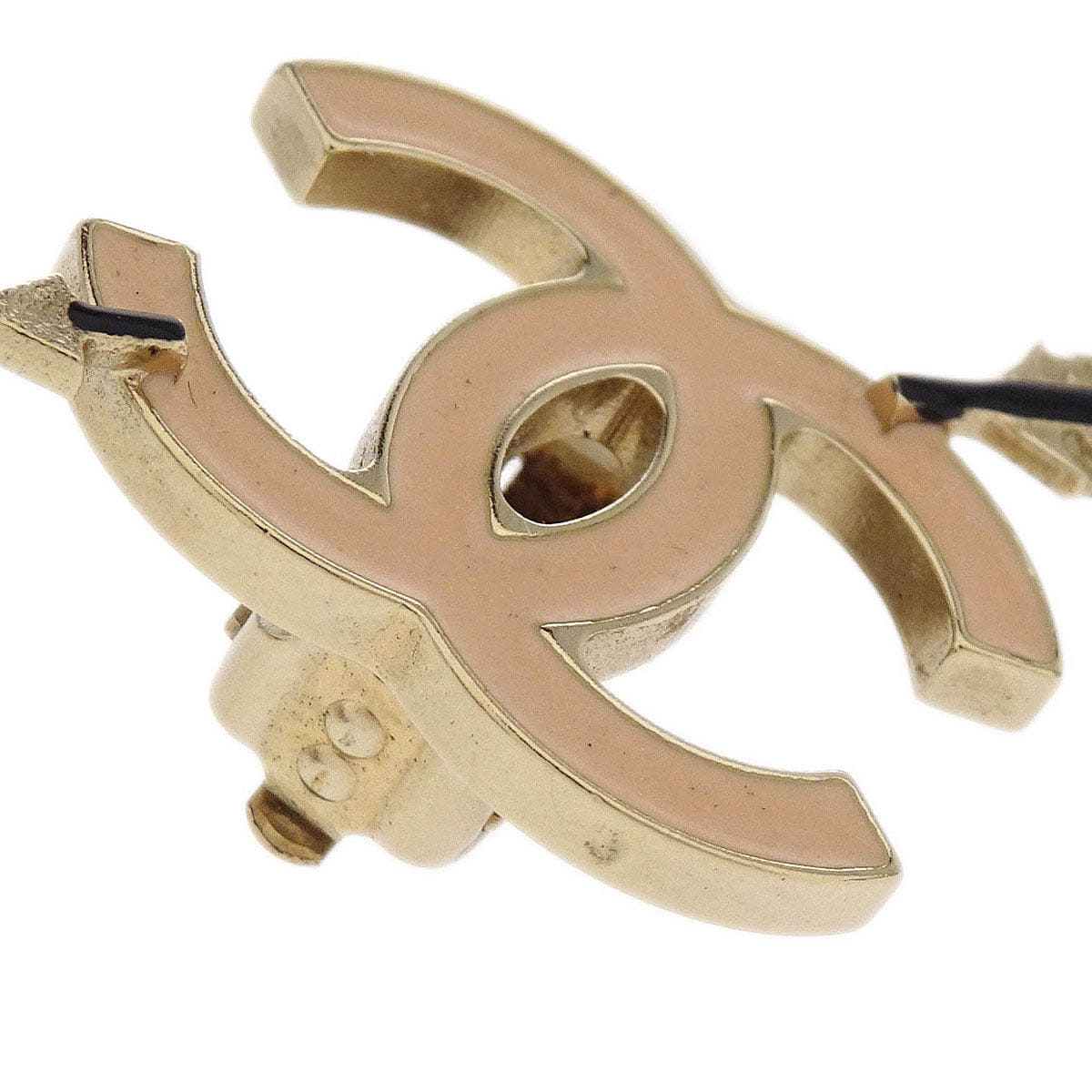 Chanel Gold CC And Arrow Earrings Clip - On 10P