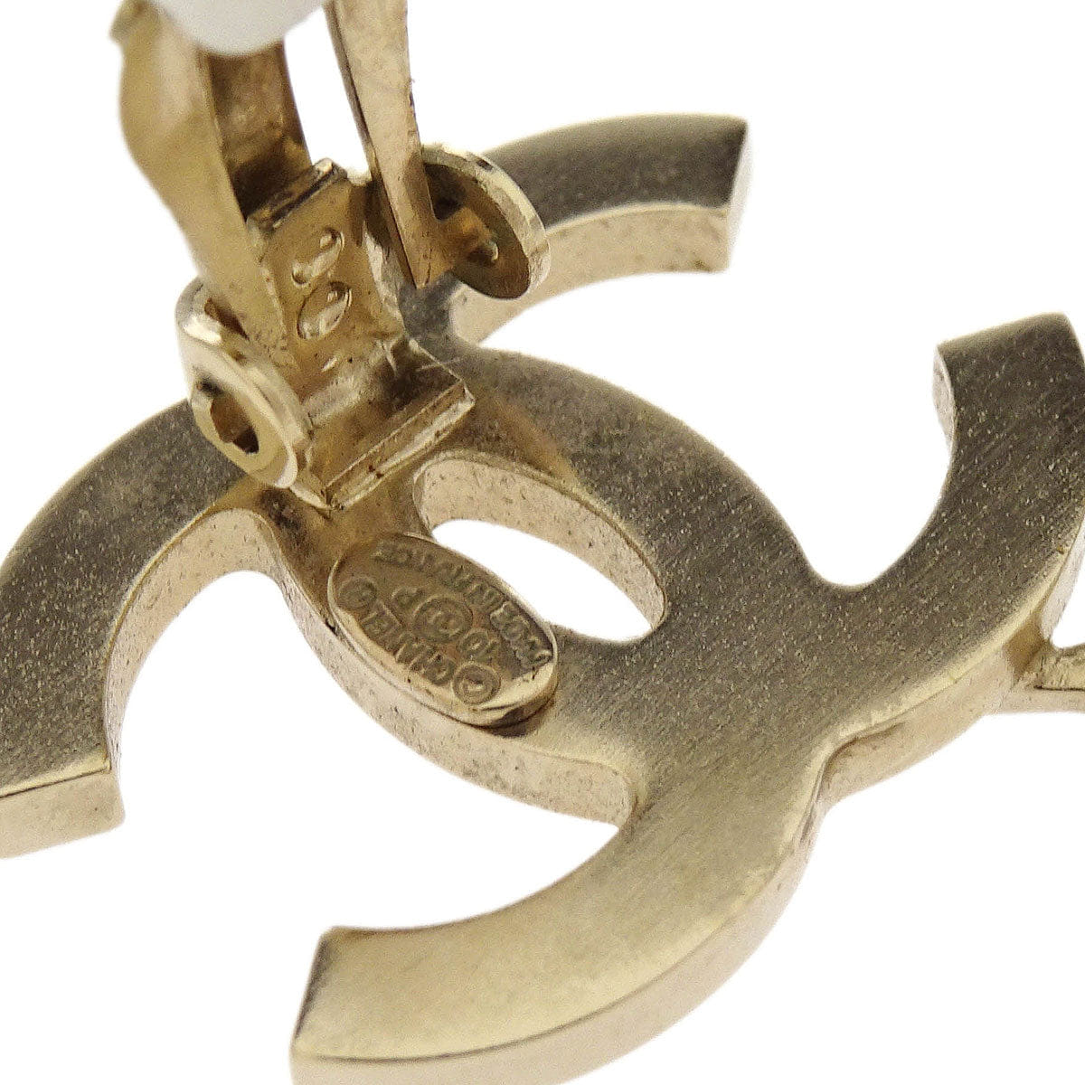 Chanel Gold CC And Arrow Earrings Clip - On 10P