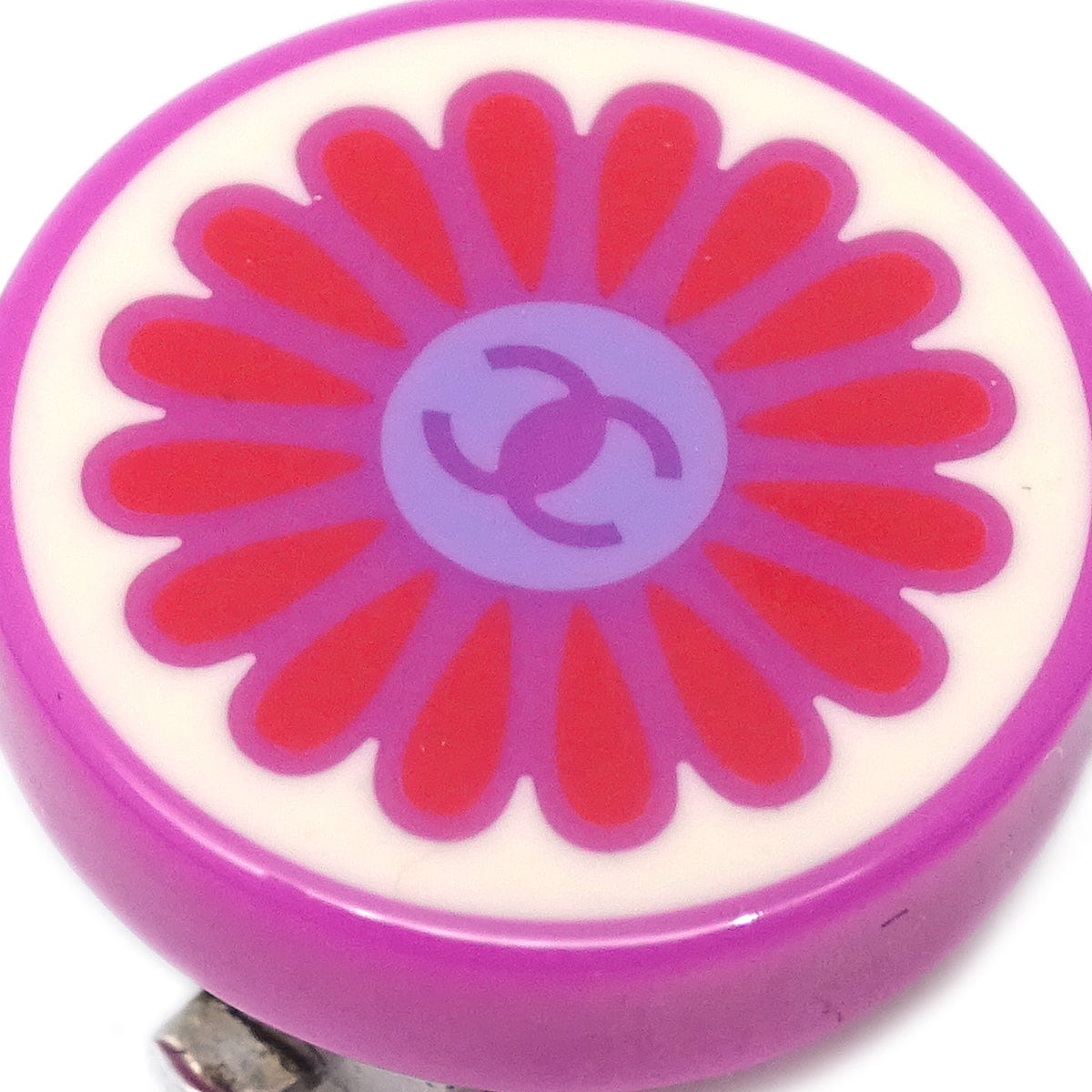 Chanel Floral Earrings Clip - On Pink 04P
