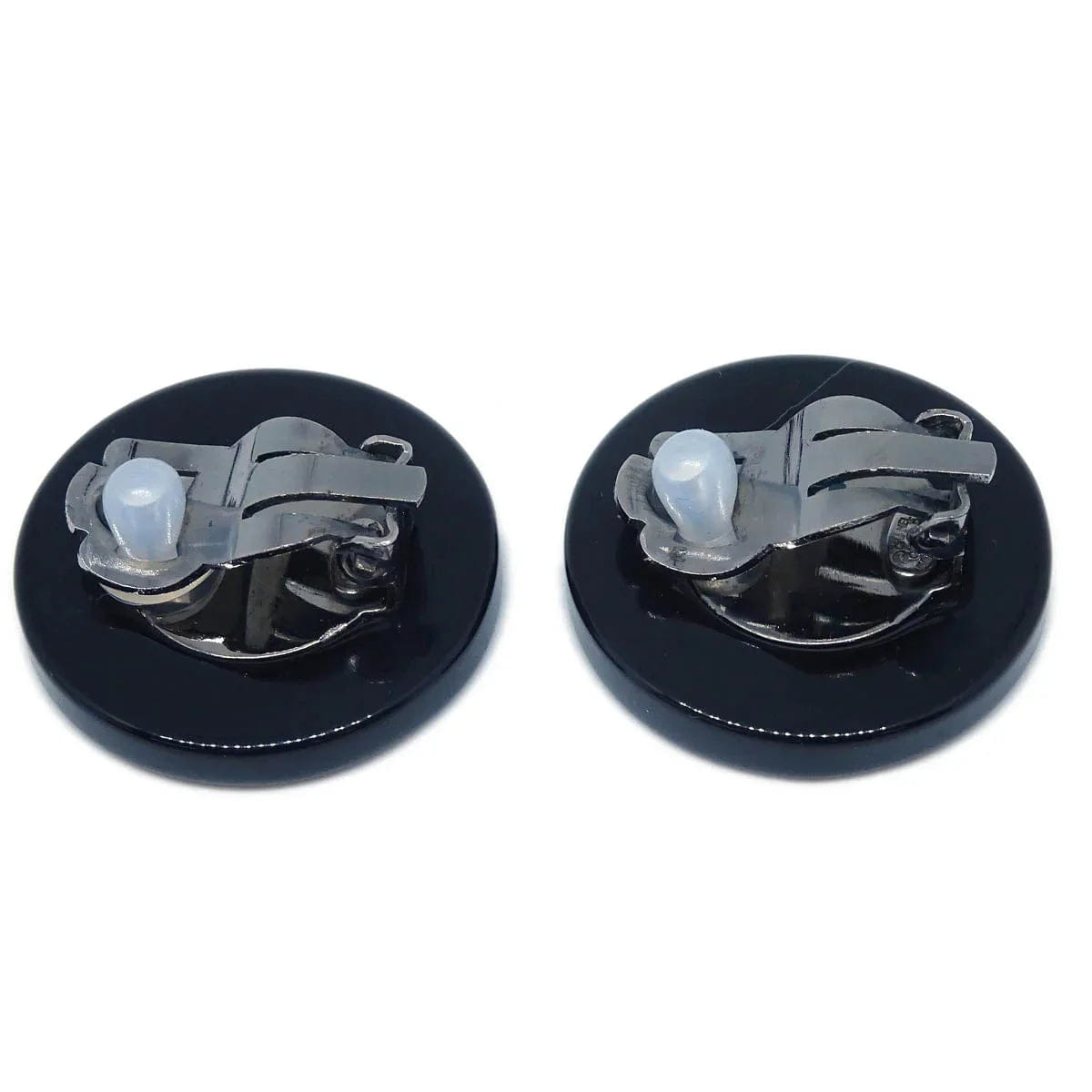 Chanel Button Earrings Clip - On Pink 03P