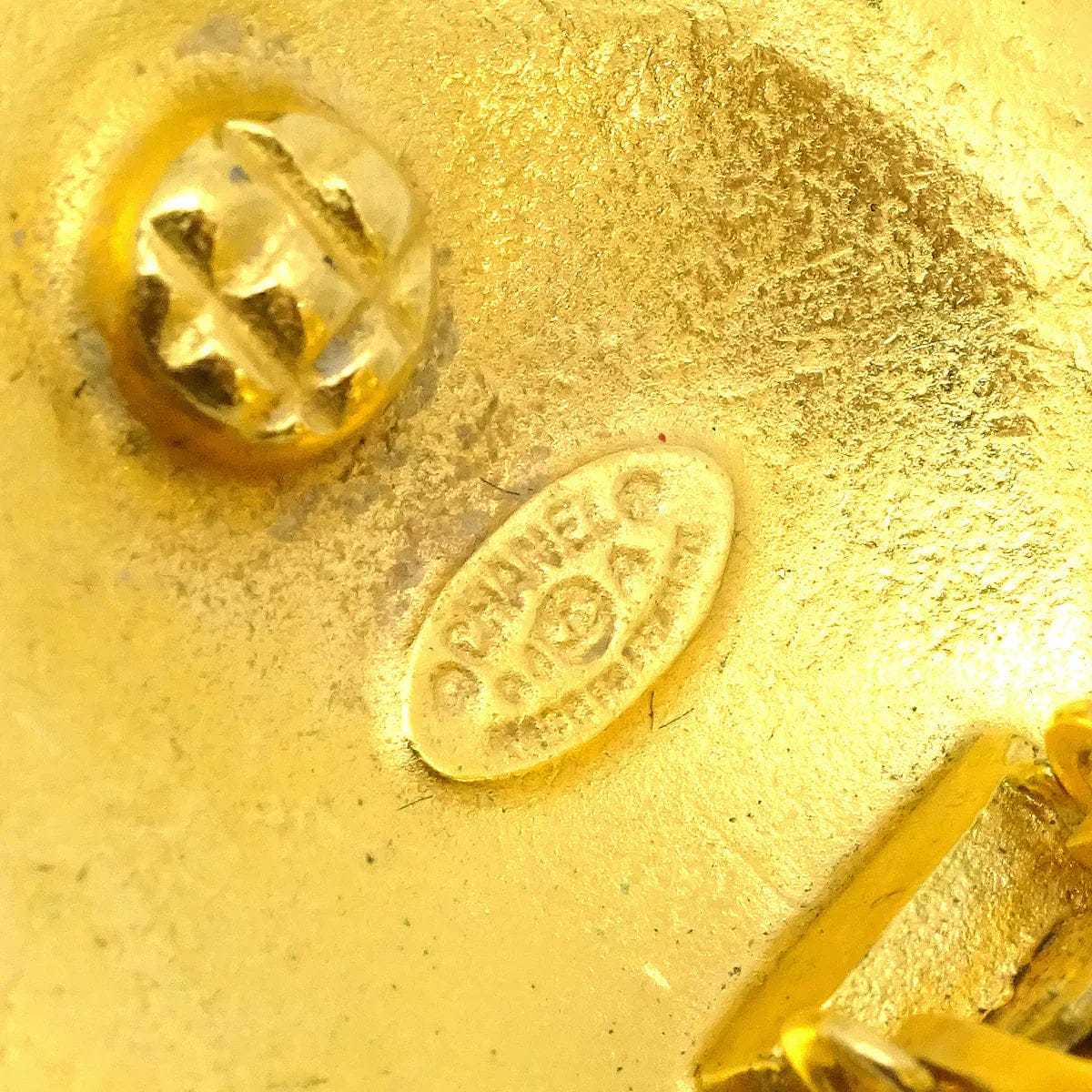 Chanel 1994 Filigree Earrings Clip - On Large