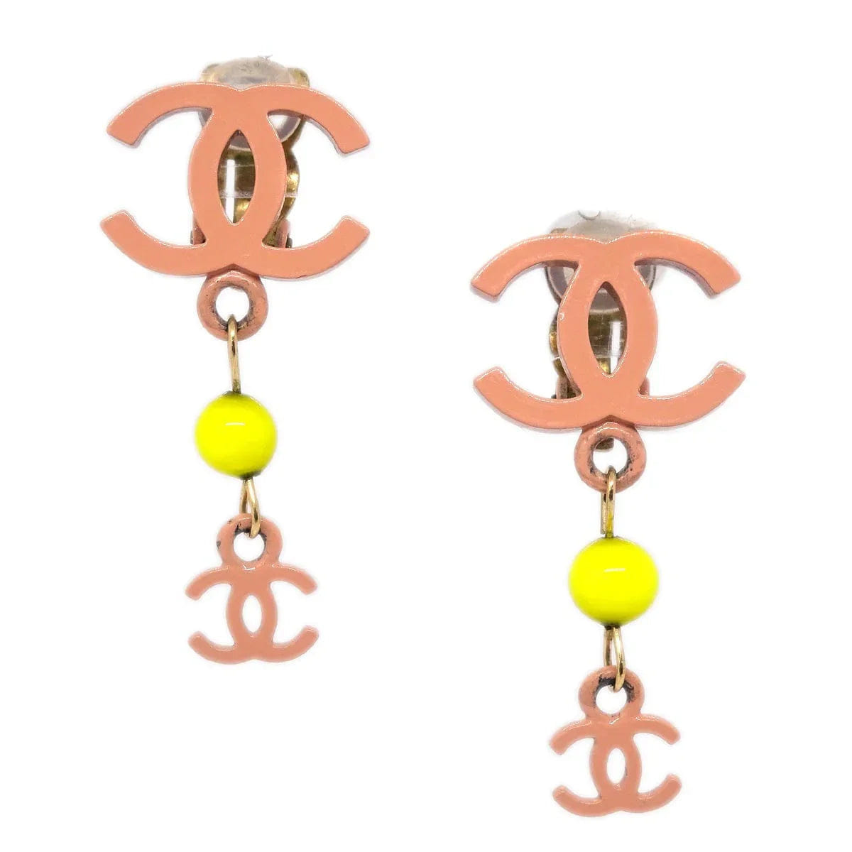 Chanel 2003SS CC Dangle Earrings Clip - On 03S