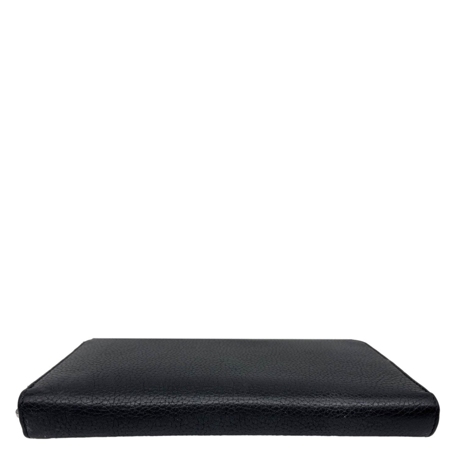 CELINE Zipped Around Large Calfskin Leather Multifunction Wallet Black