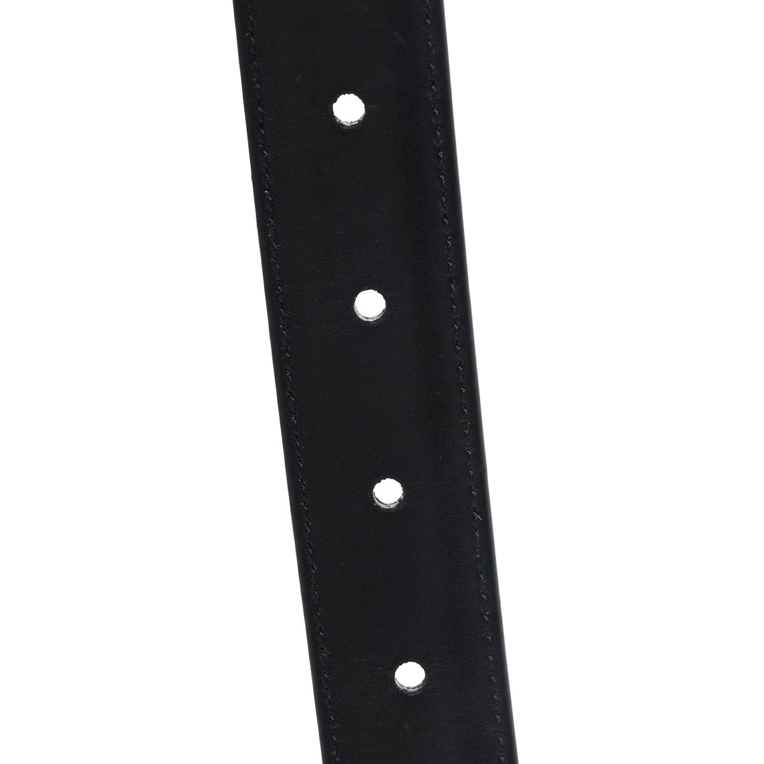 Celine Box Calfskin Medium 25 mm Triomphe Belt Black 80 32 Black