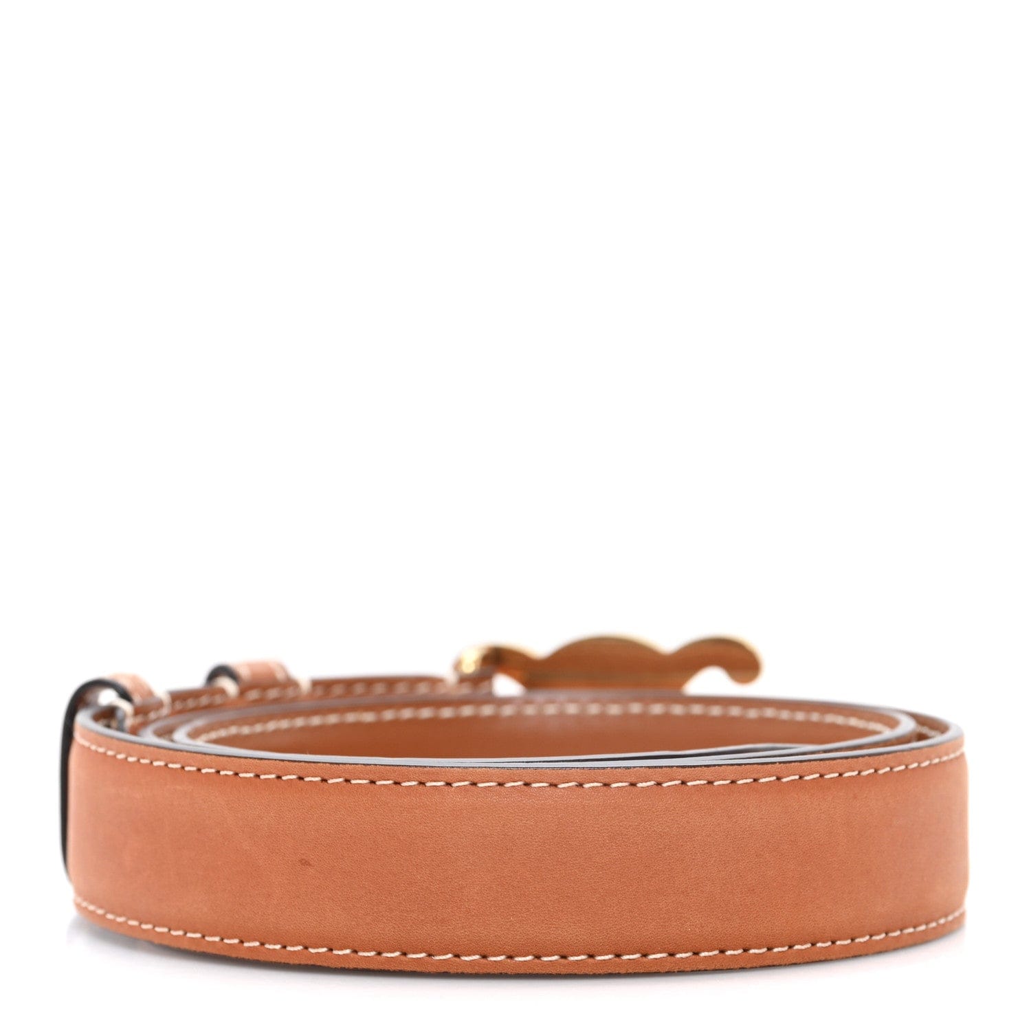 Celine Box Calfskin Medium 25 mm Triomphe Belt 75 30 Tan