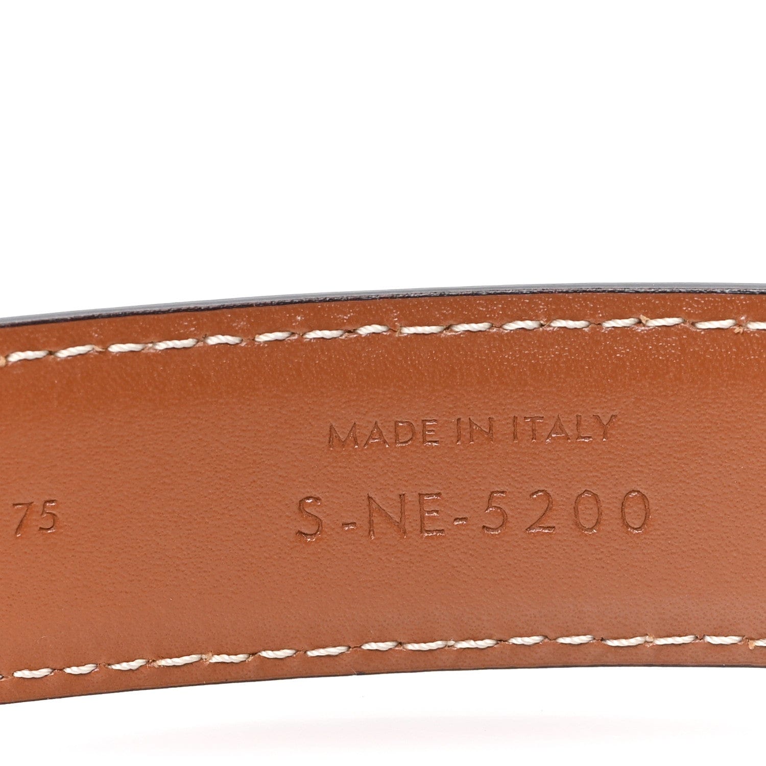 Celine Box Calfskin Medium 25 mm Triomphe Belt 75 30 Tan