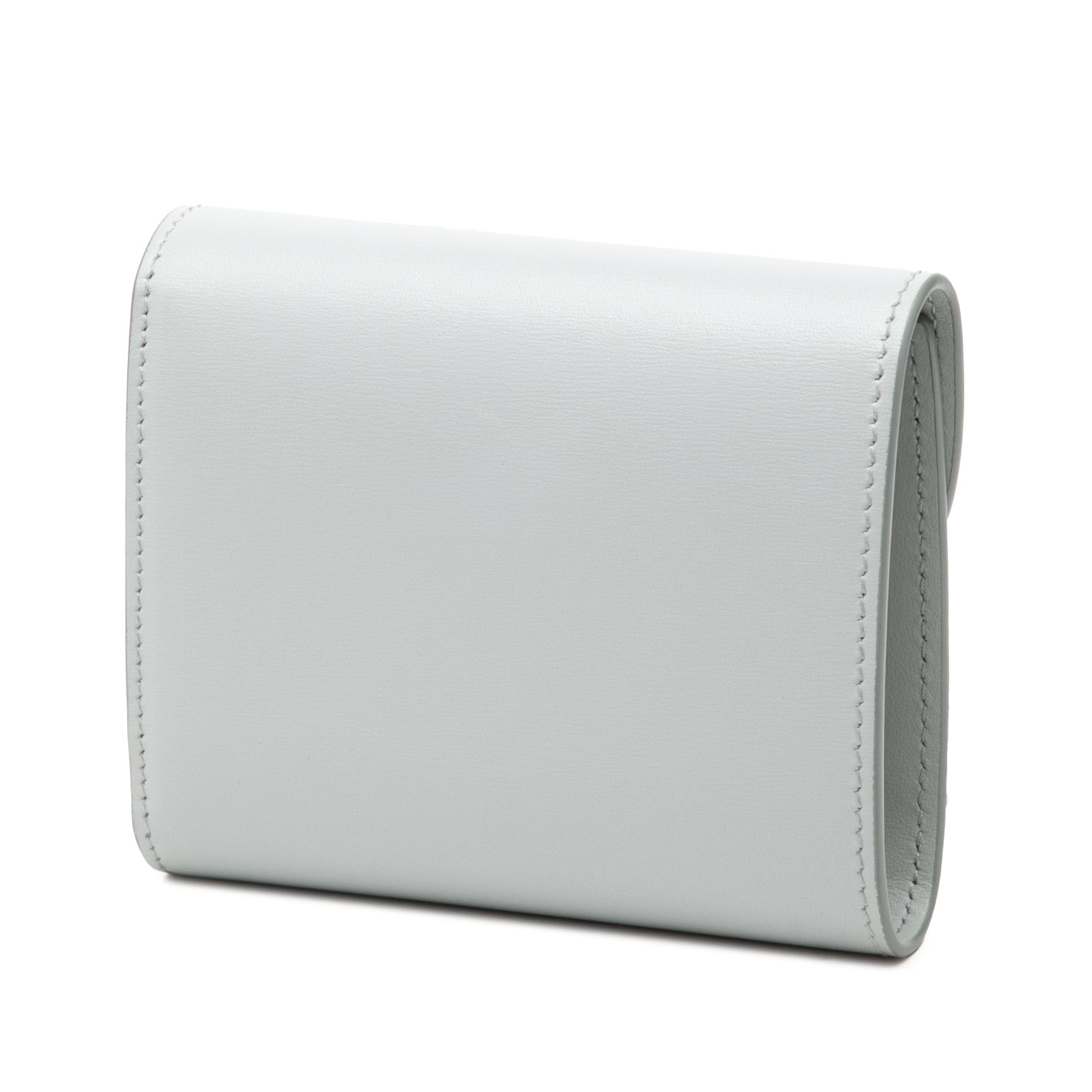 Celine Shiny Calfskin Triomphe Flap Small Wallet