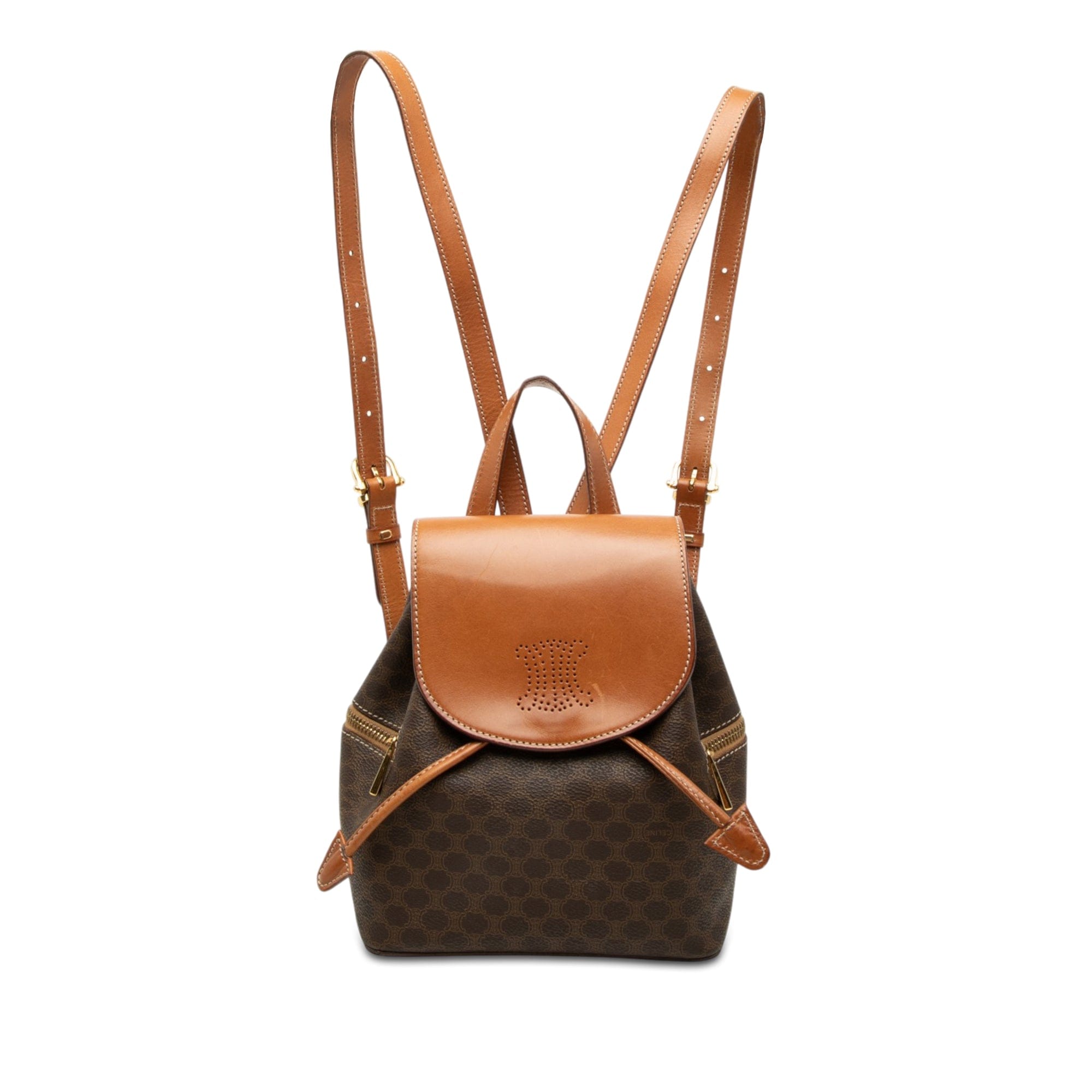 Celine Macadam Coated Canvas Backpack