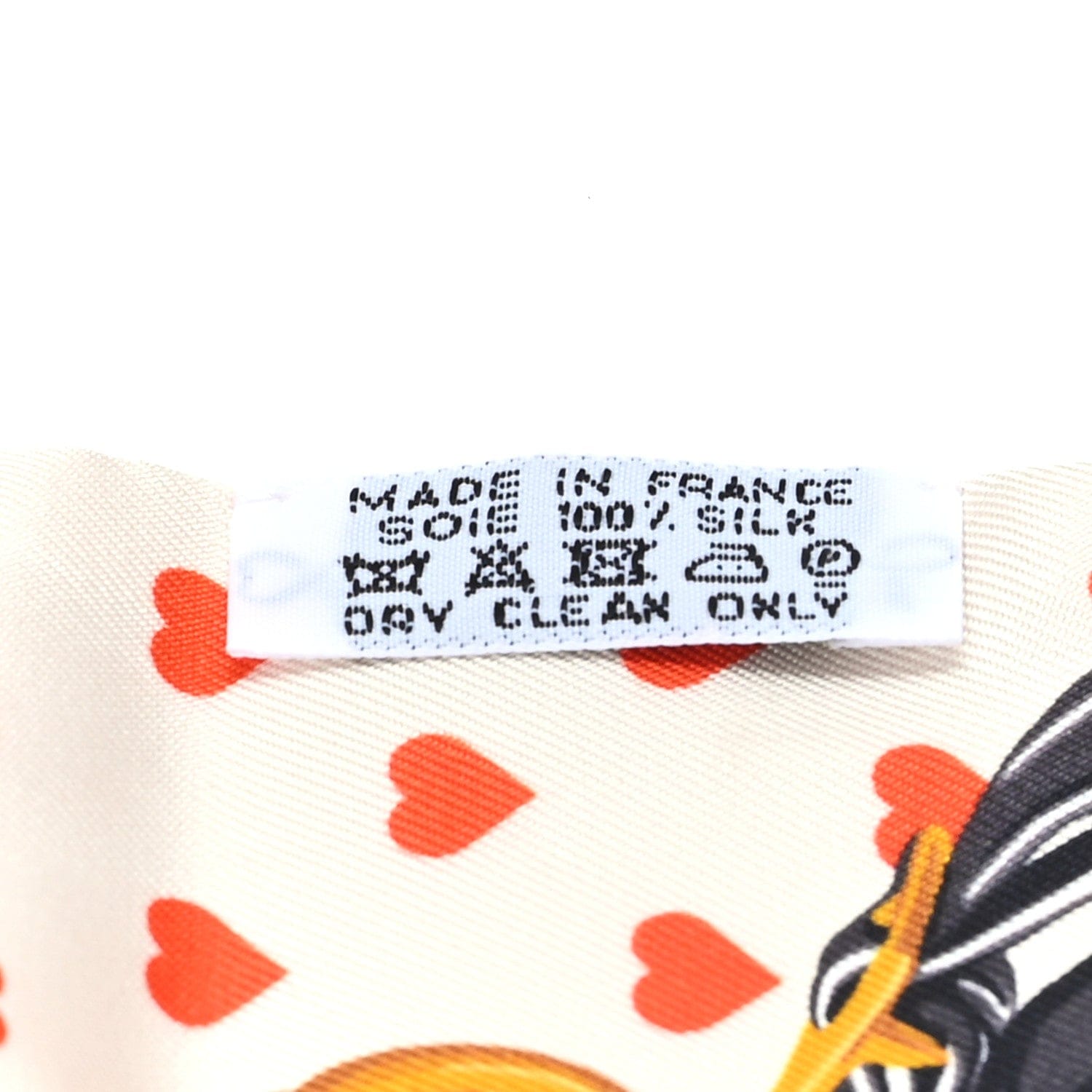 Hermes Silk Brides de Gala Love Twilly Creme Vieil Or Black