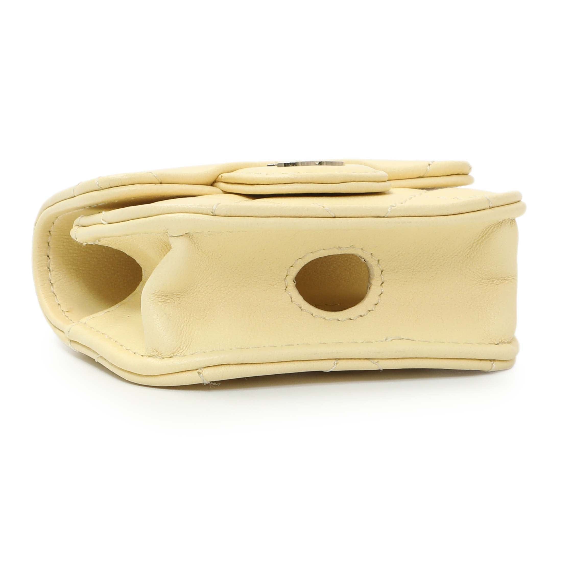 Chanel Yellow Lambskin Airpod Pro Holder