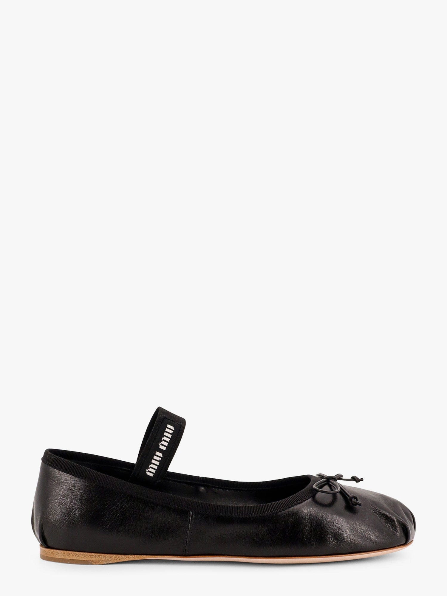MIU MIU Leather ballet flats