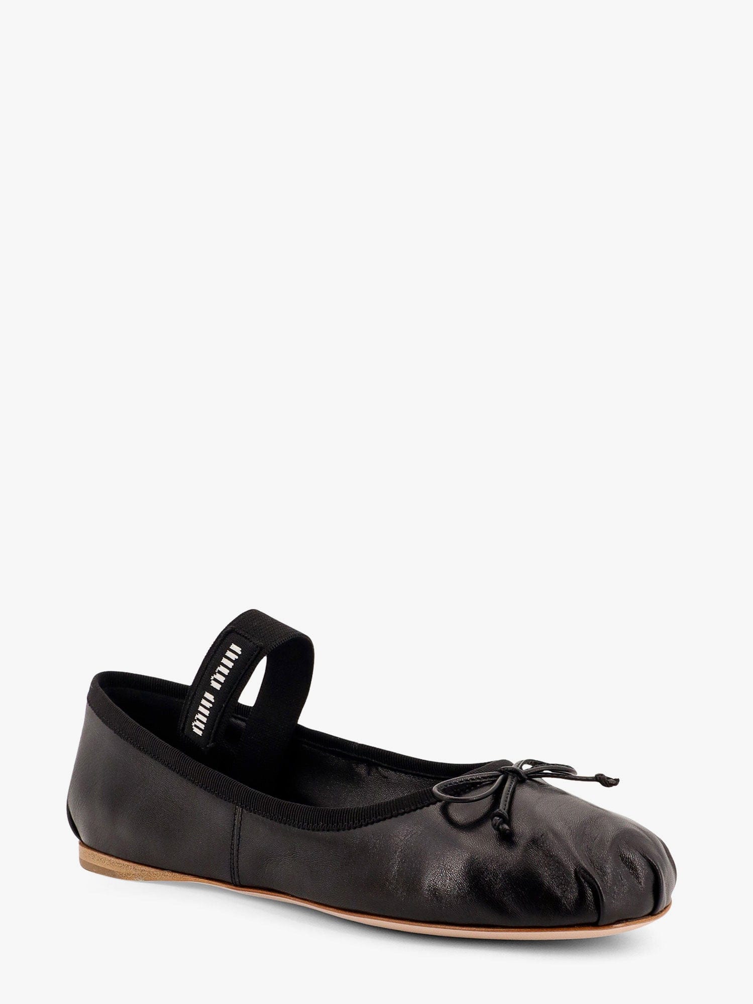 MIU MIU Leather ballet flats