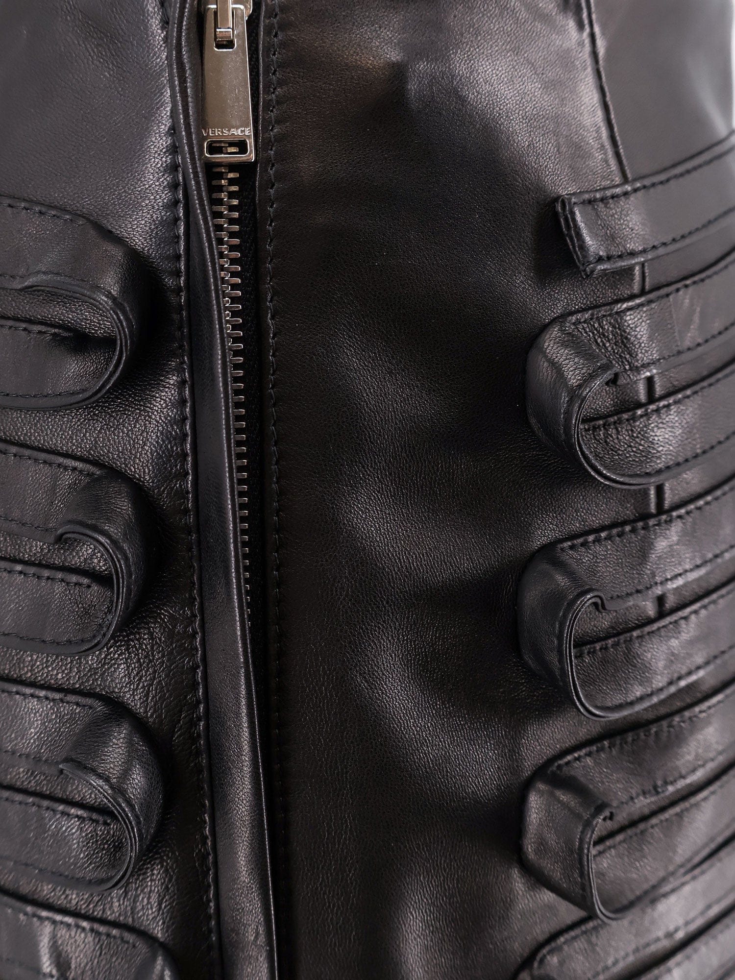 Versace Leather skirt