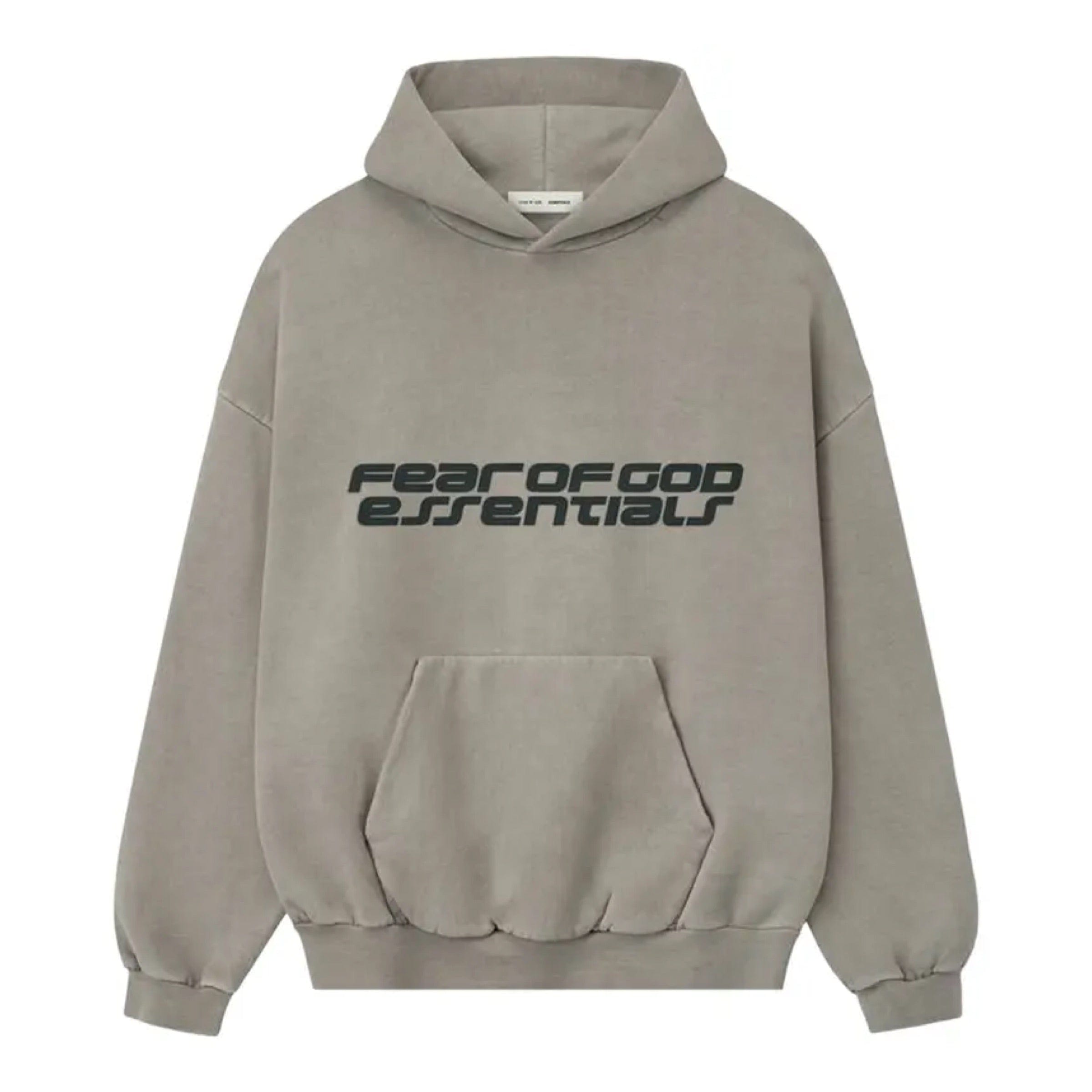 Fear of God ESSENTIALS Heavy Fleece 90s Hoodie - Smoke Grey