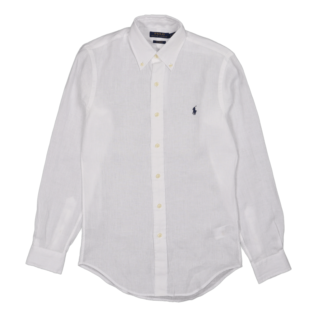 Polo Ralph Lauren Custom Fit Linen Shirt White