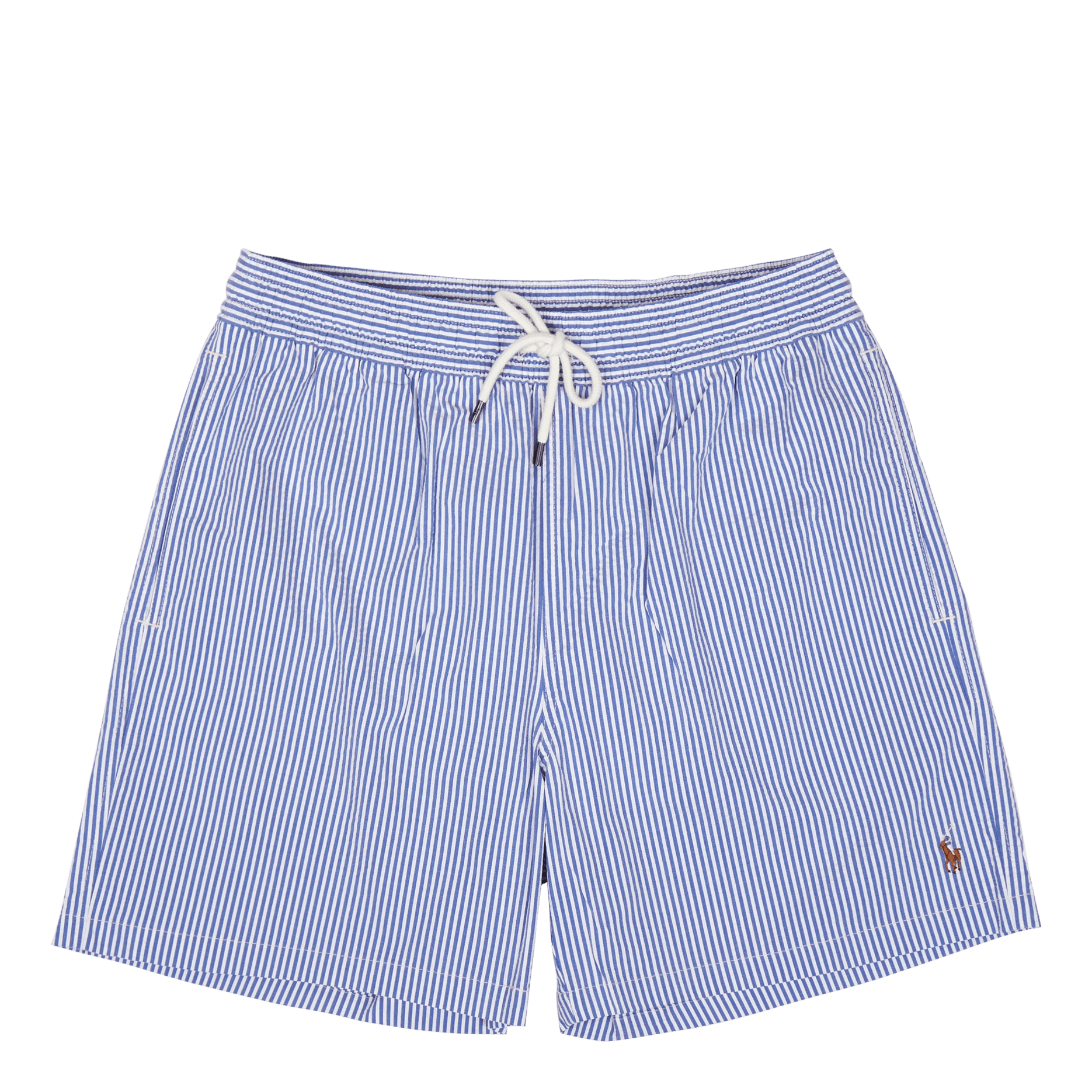 Polo Ralph Lauren 5.75 - Inch Traveler Classic Swim Trunk Cruise Royal Seersucker