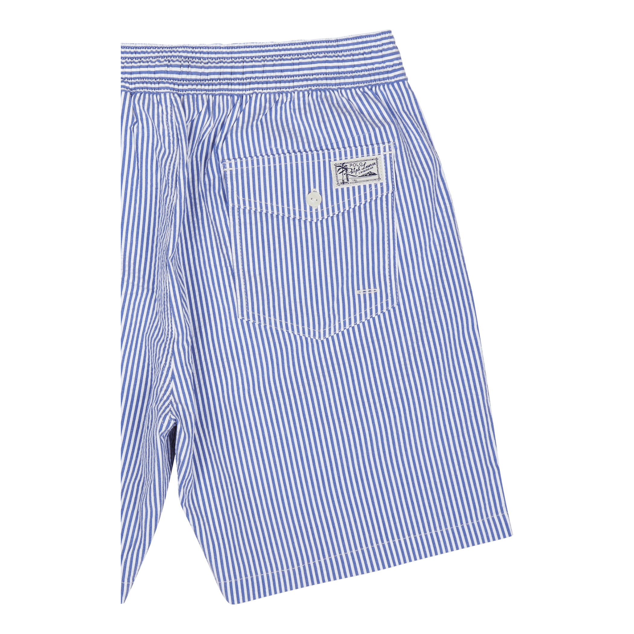 Polo Ralph Lauren 5.75 - Inch Traveler Classic Swim Trunk Cruise Royal Seersucker