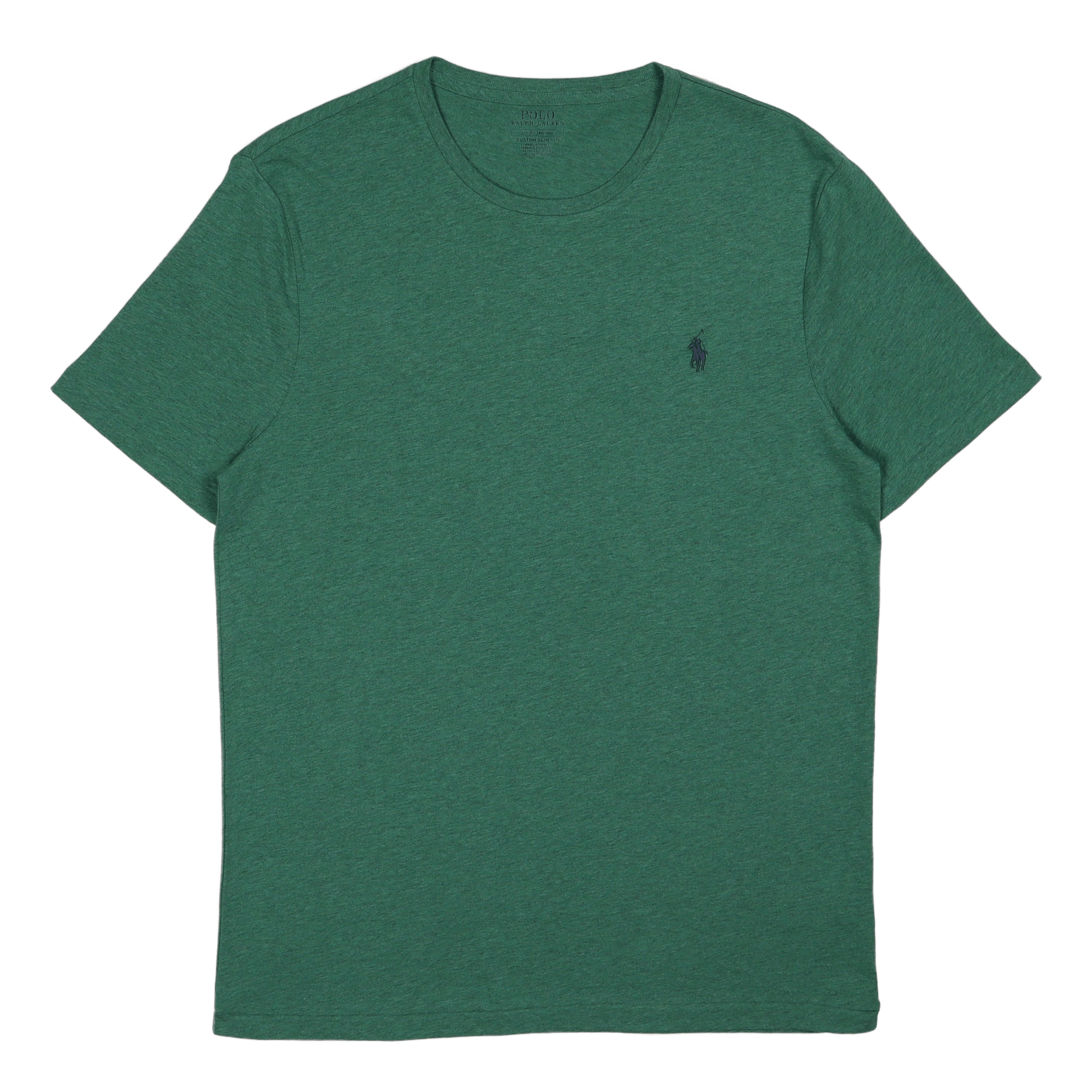 Polo Ralph Lauren Custom Slim Fit Jersey Crewneck T - Shirt Potomac Green Heather/C7940