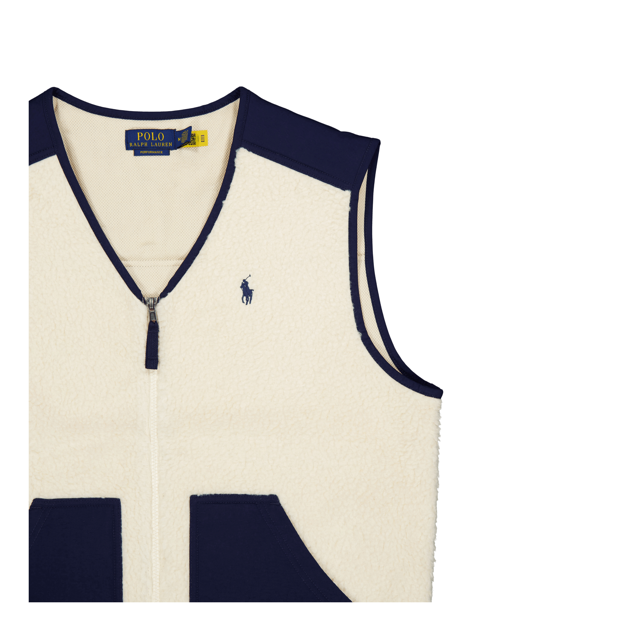 Polo Ralph Lauren Wind - Blocking Hybrid Vest Wintercream / Newport Navy