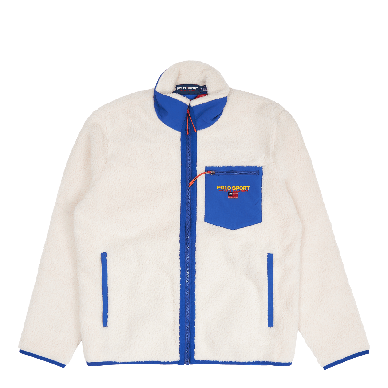 Polo Ralph Lauren Polo Sport Pile Fleece Sweatshirt Clubhouse Cream/Sapphire Star